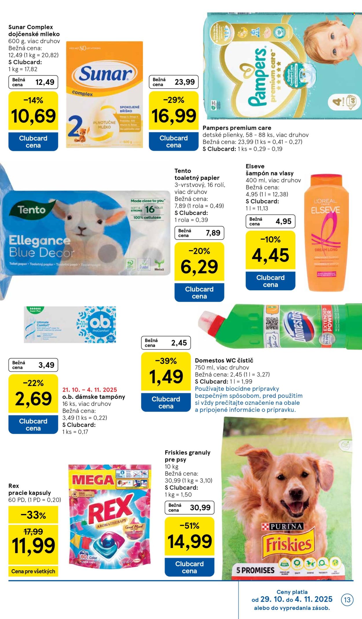 Leták TESCO - 29.10.2025 - 4.11.2025. Strana 13