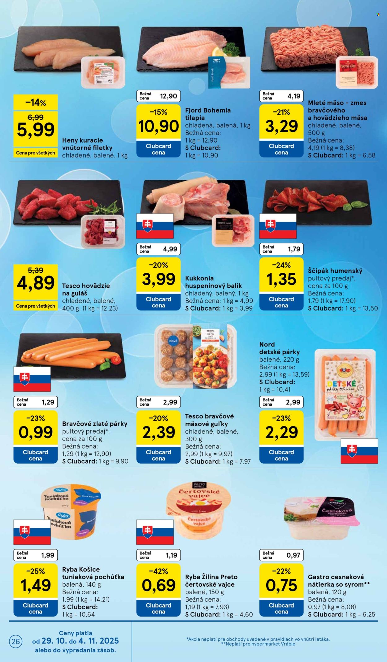 Leták TESCO - 29.10.2025 - 4.11.2025. Strana 26