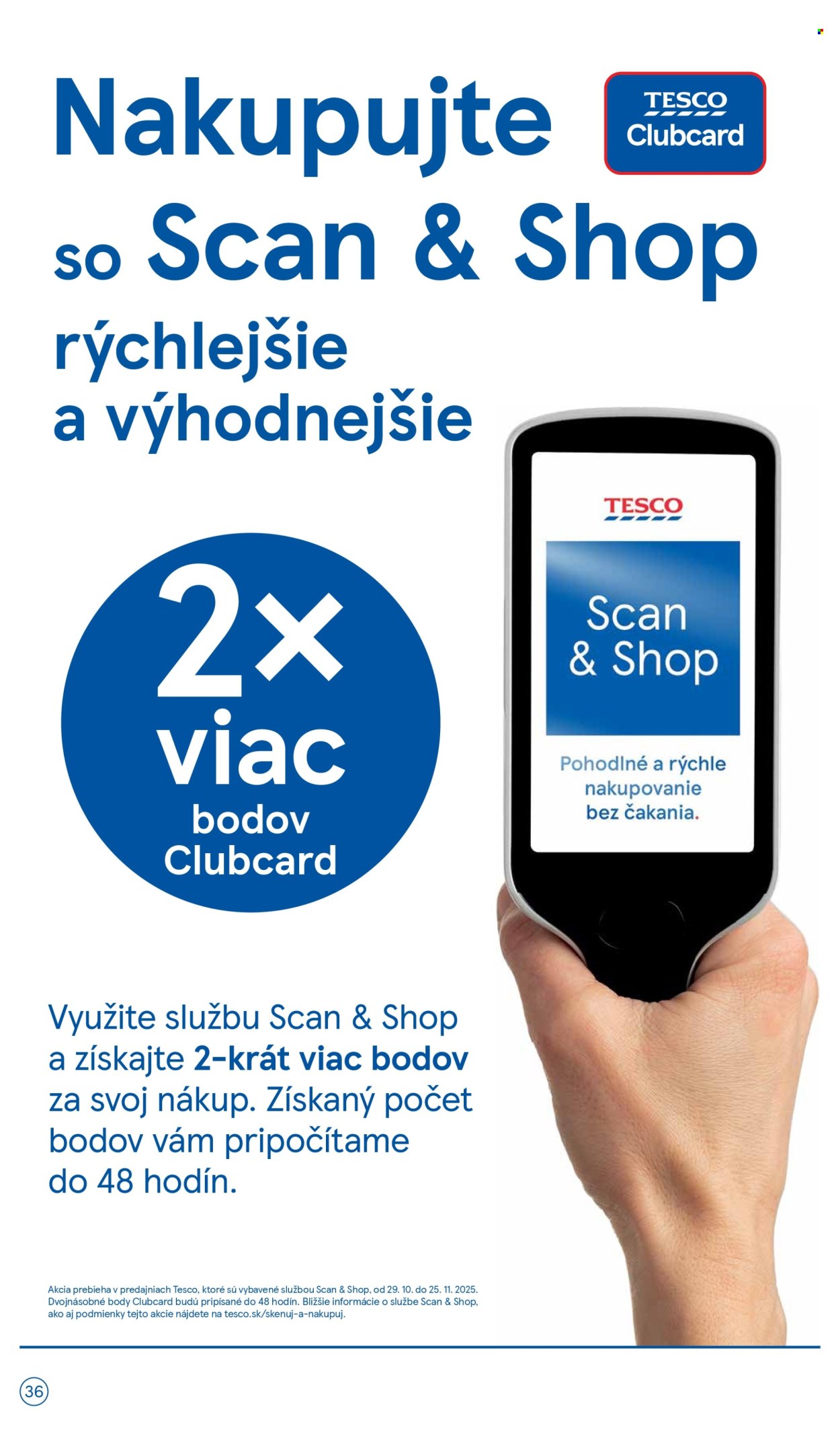 Leták TESCO - 29.10.2025 - 4.11.2025. Strana 36