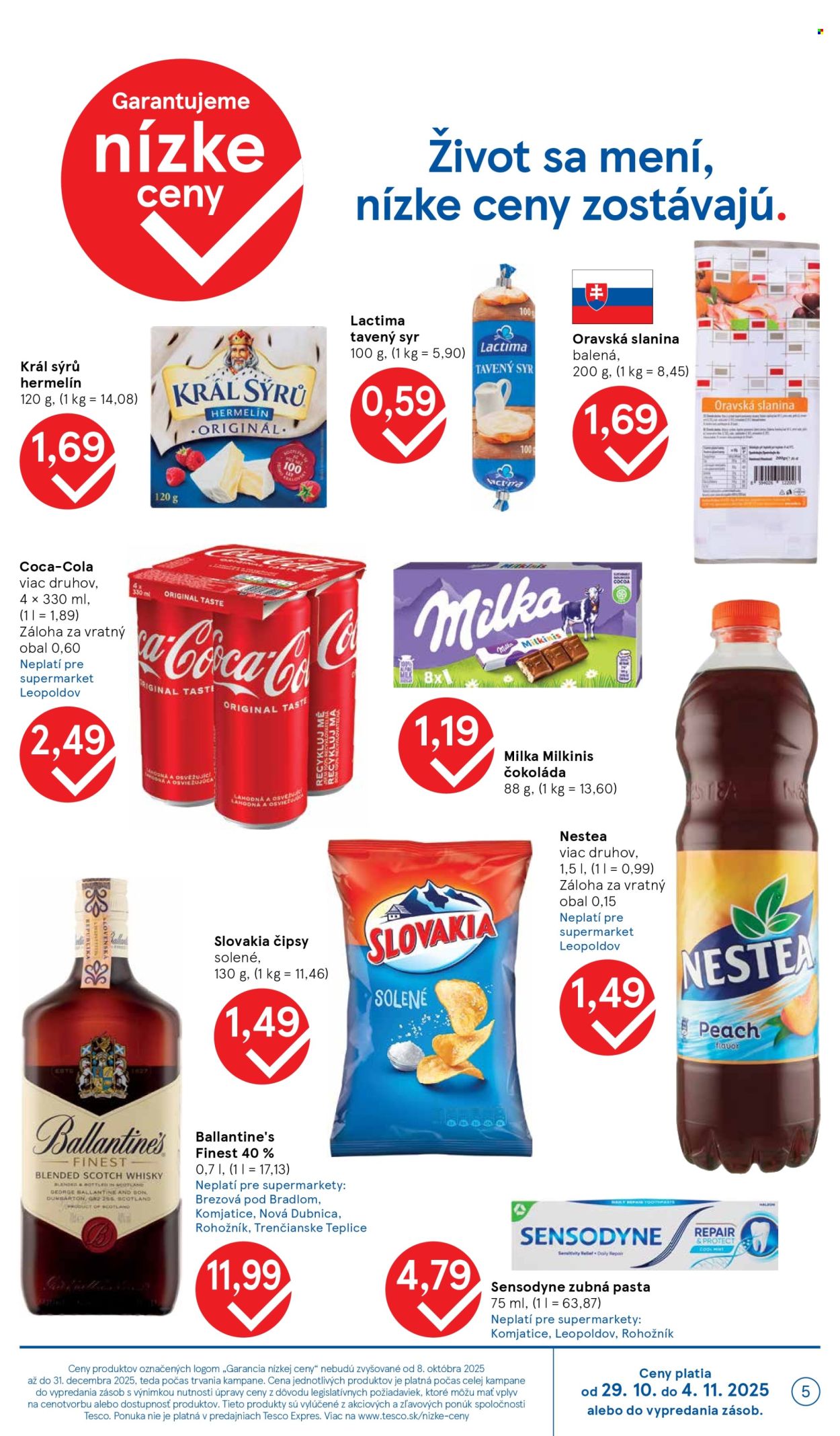 Leták TESCO supermarket - 29.10.2025 - 4.11.2025. Strana 5