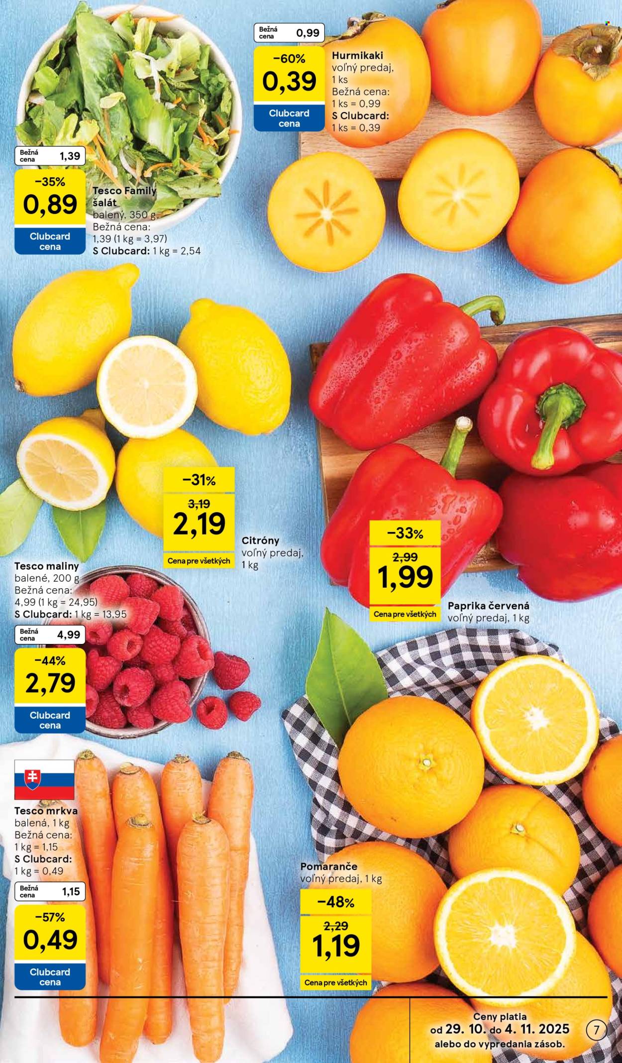Leták TESCO supermarket - 29.10.2025 - 4.11.2025. Strana 7