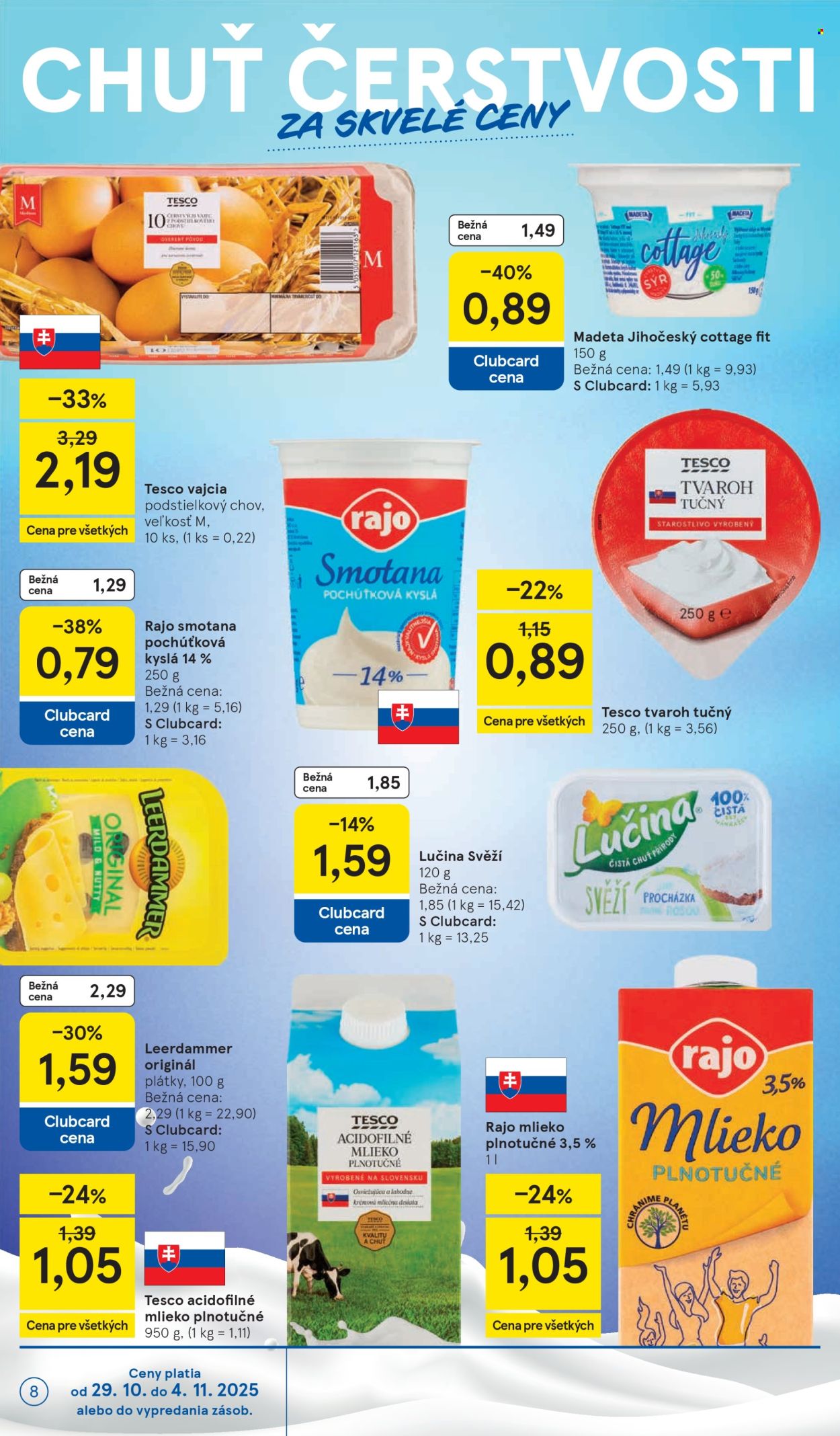 Leták TESCO supermarket - 29.10.2025 - 4.11.2025. Strana 8