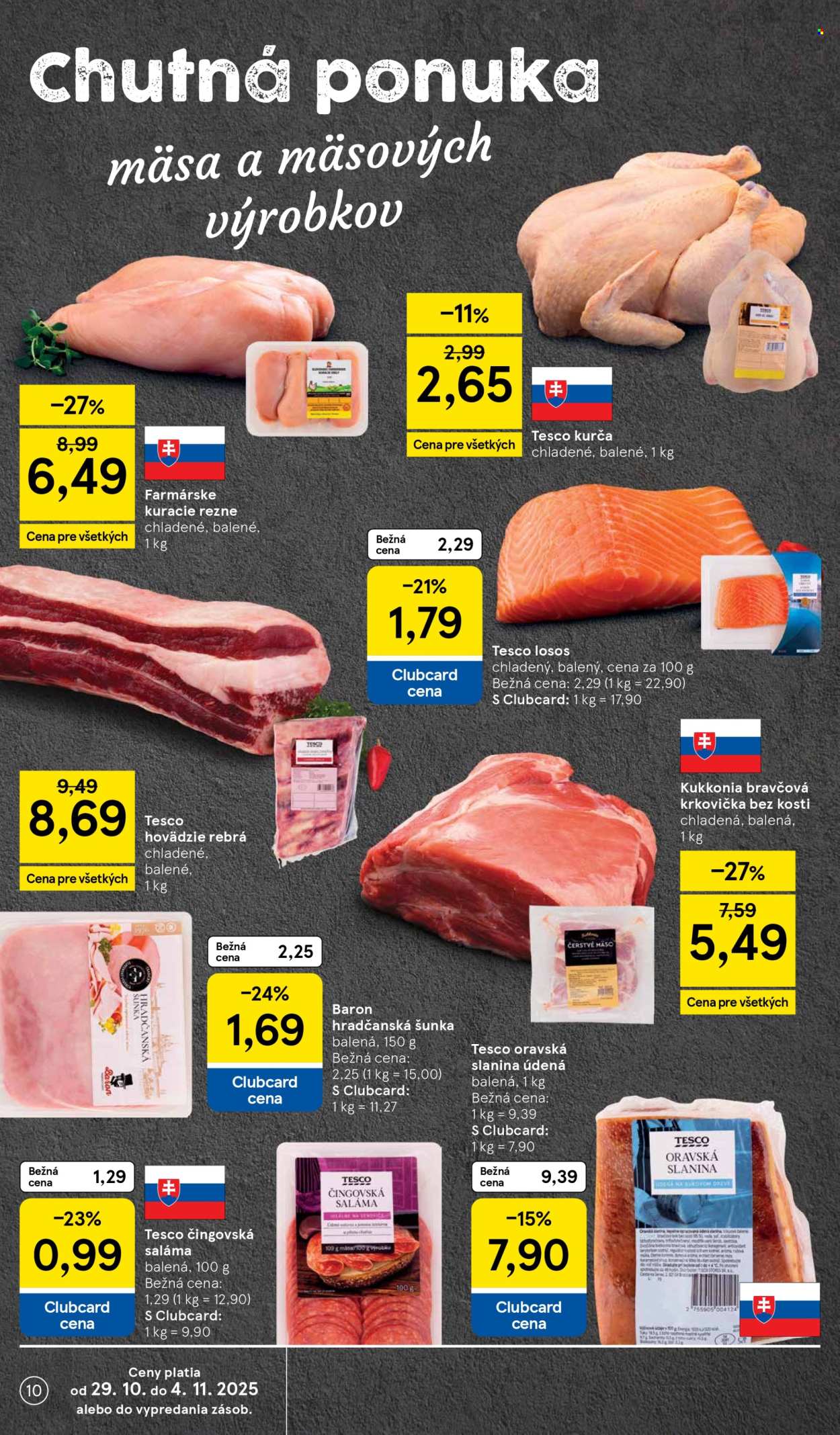 Leták TESCO supermarket - 29.10.2025 - 4.11.2025. Strana 10