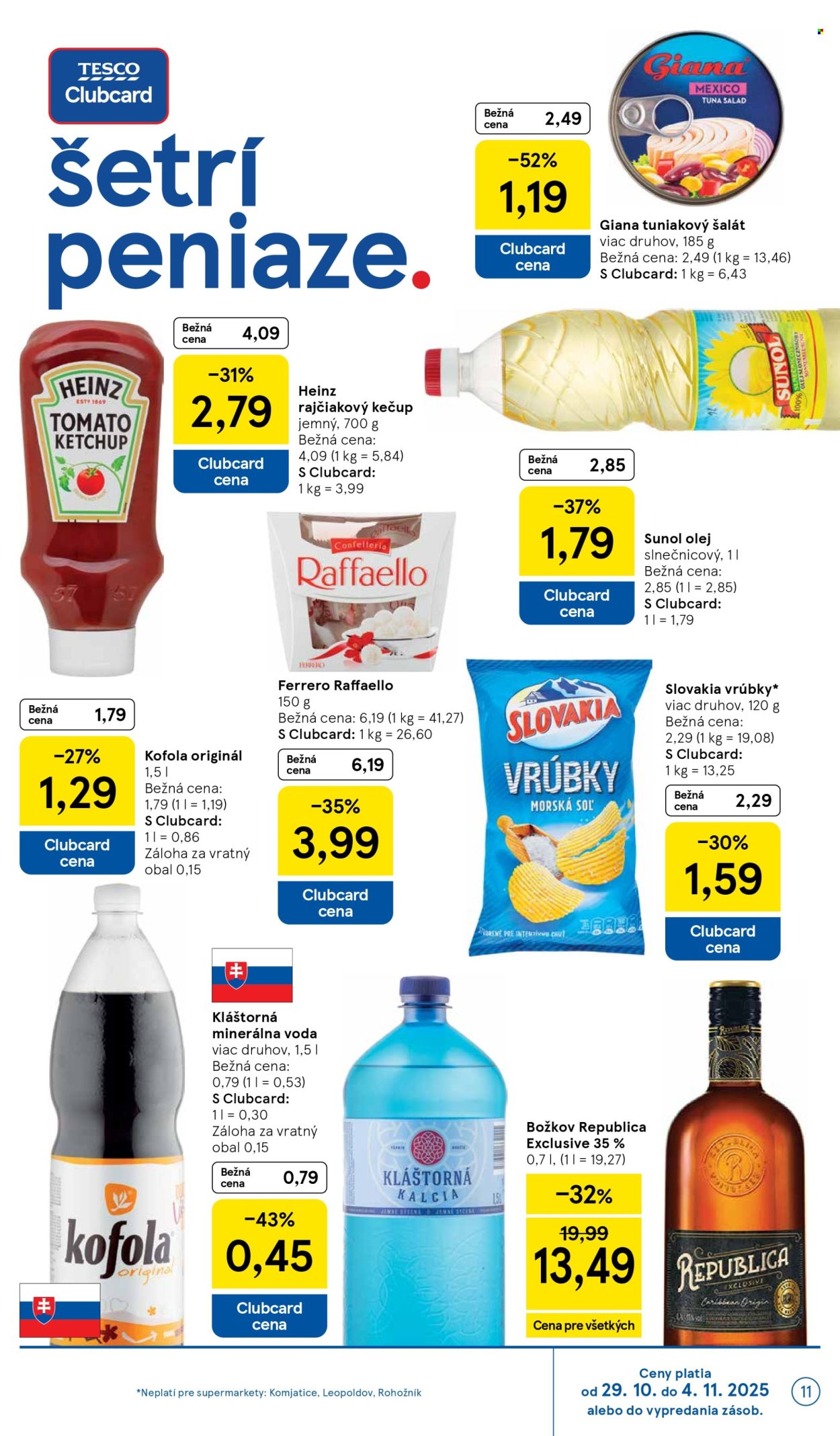 Leták TESCO supermarket - 29.10.2025 - 4.11.2025. Strana 11