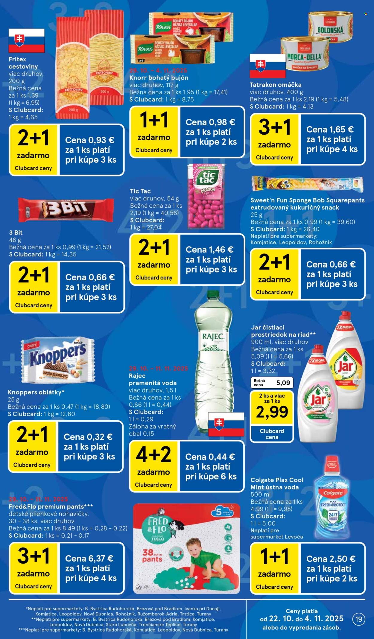 Leták TESCO supermarket - 29.10.2025 - 4.11.2025. Strana 19