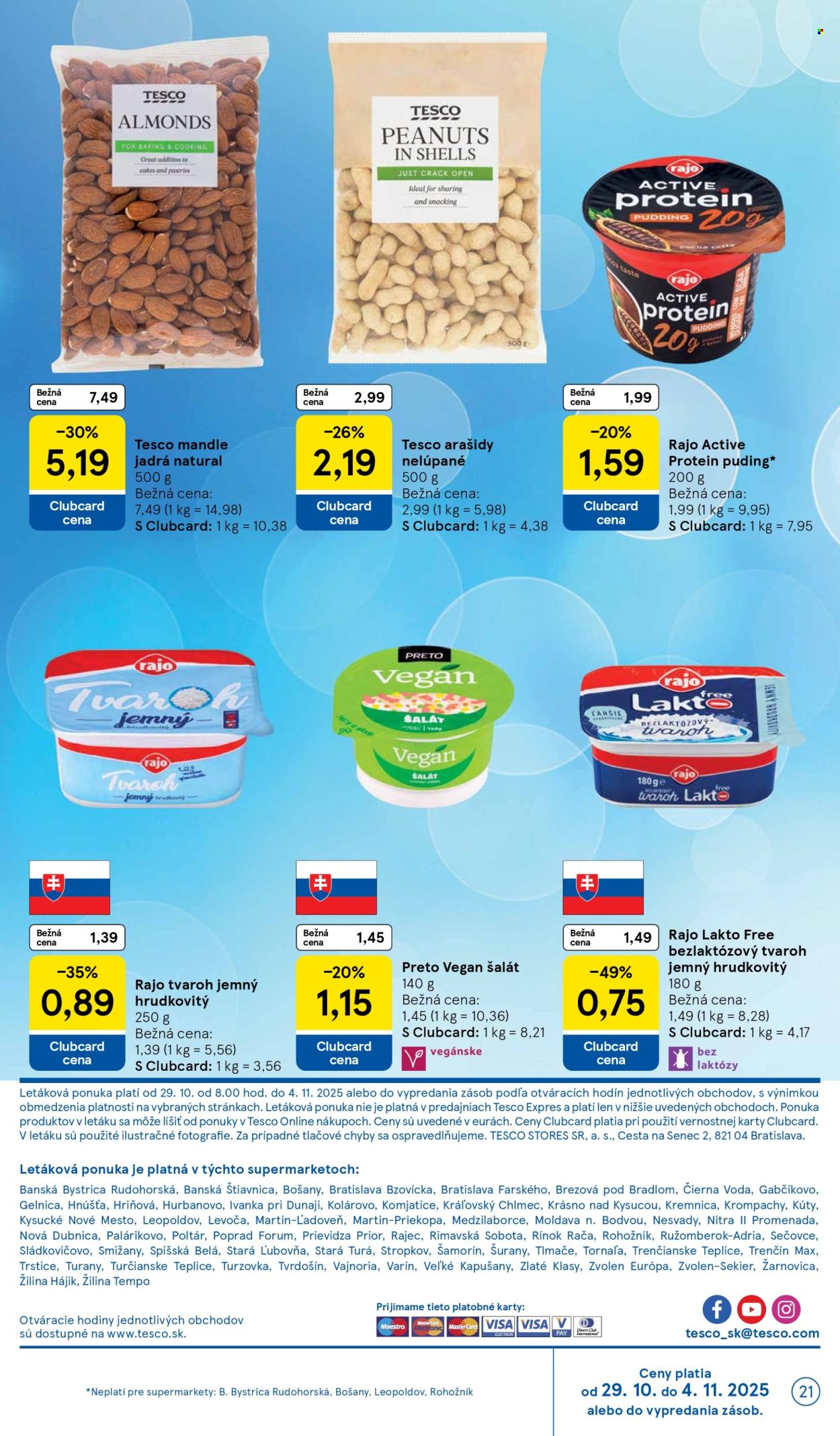 Leták TESCO supermarket - 29.10.2025 - 4.11.2025. Strana 21