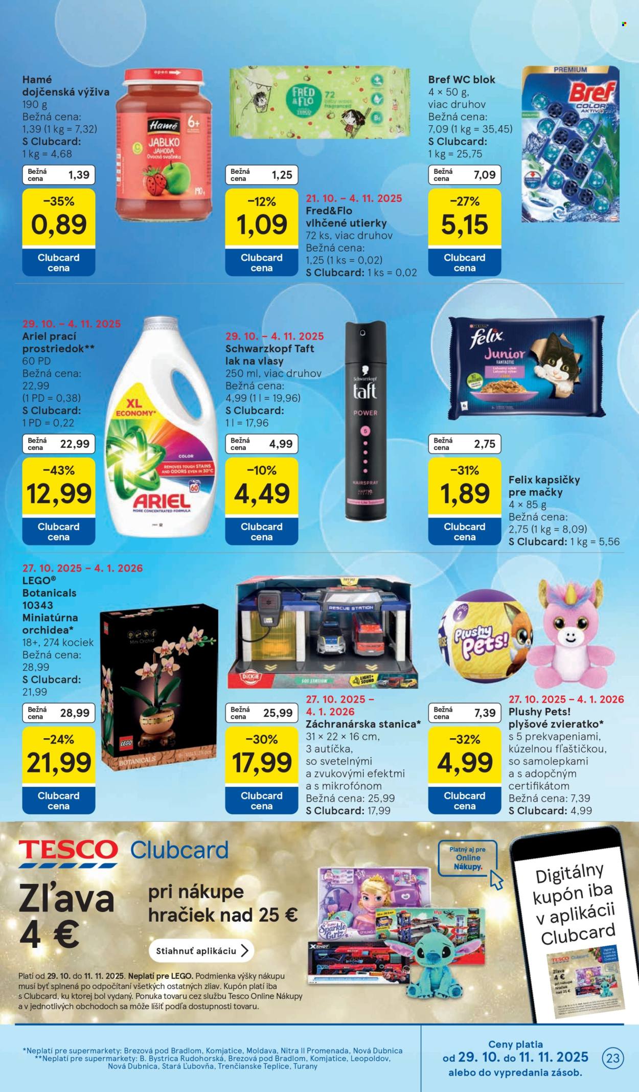 Leták TESCO supermarket - 29.10.2025 - 4.11.2025. Strana 23