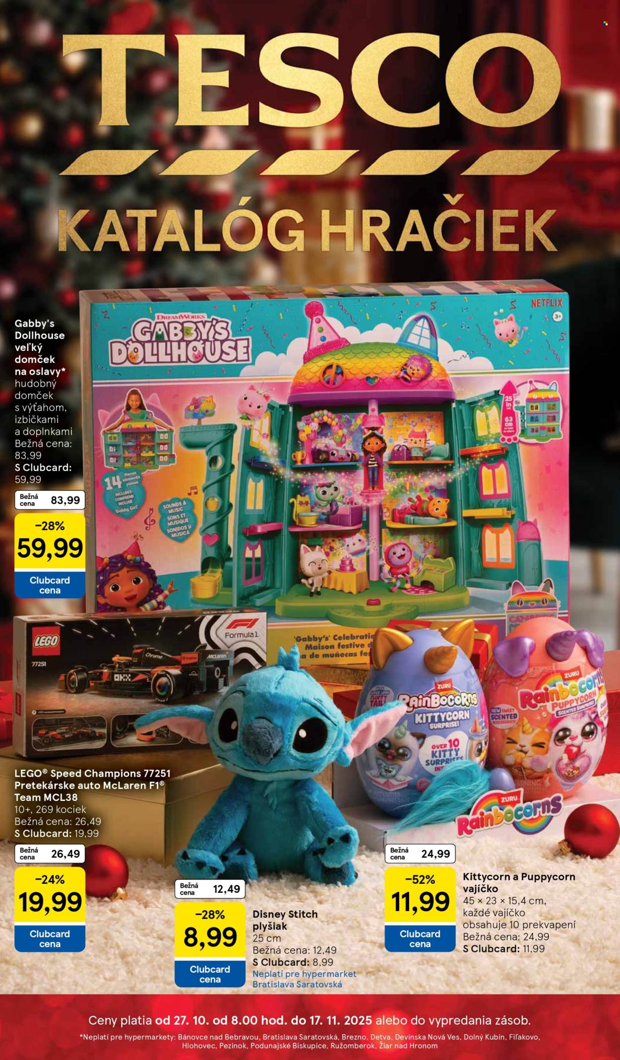 Leták TESCO hypermarket - 27.10.2025 - 17.11.2025. Strana 1