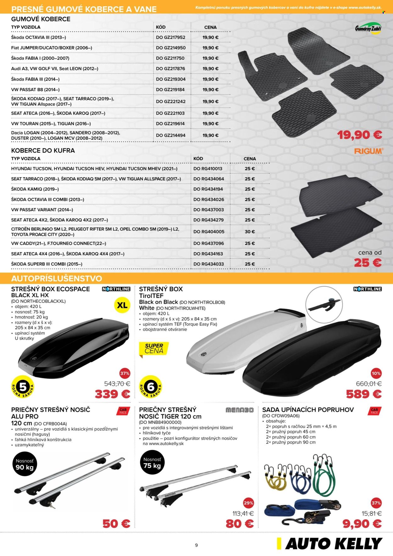 Leták Auto Kelly - 28.10.2025 - 1.12.2025. Strana 9