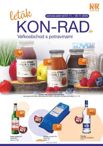 Leták KON-RAD - 1.11.2025 - 30.11.2025.