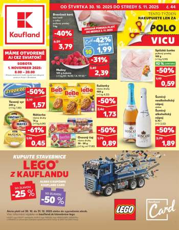 Leták Kaufland - 30.10.2025 - 5.11.2025.