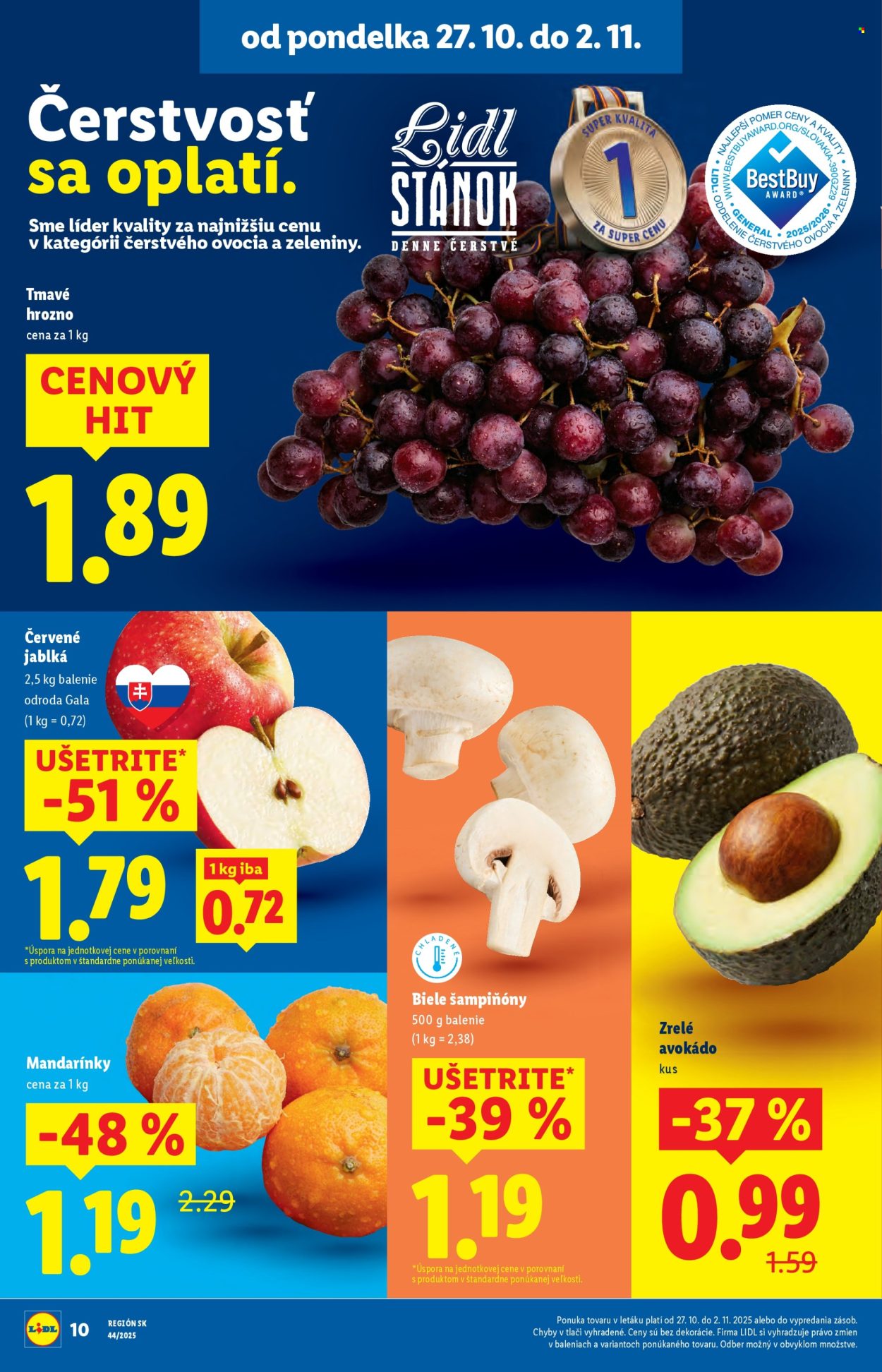 Leták Lidl - 30.10.2025 - 2.11.2025. Strana 50