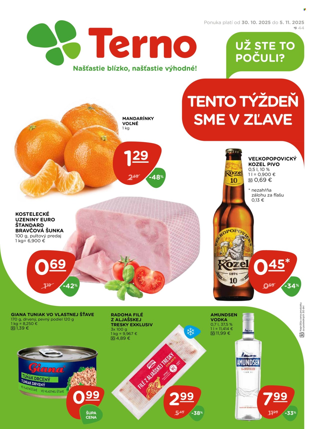 Leták Terno - 30.10.2025 - 5.11.2025. Strana 1