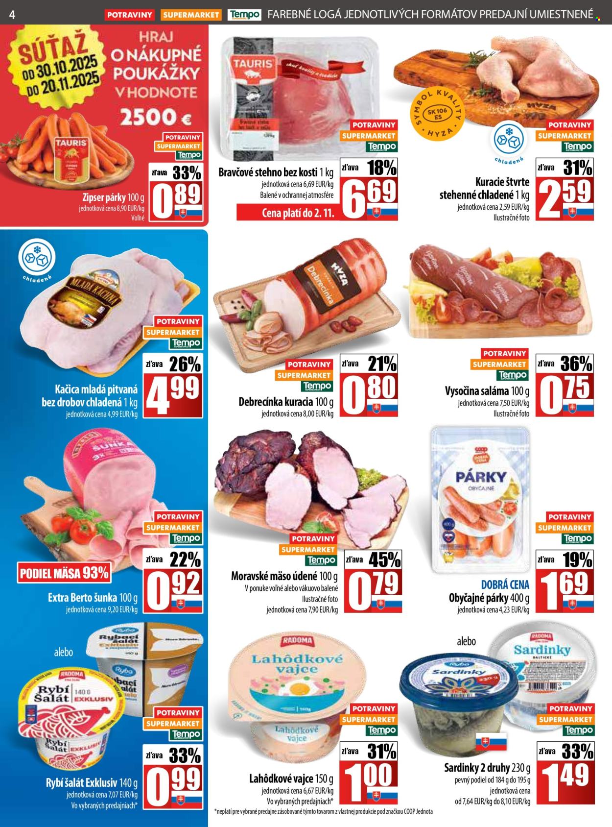 Leták COOP Jednota - 30.10.2025 - 5.11.2025. Strana 4
