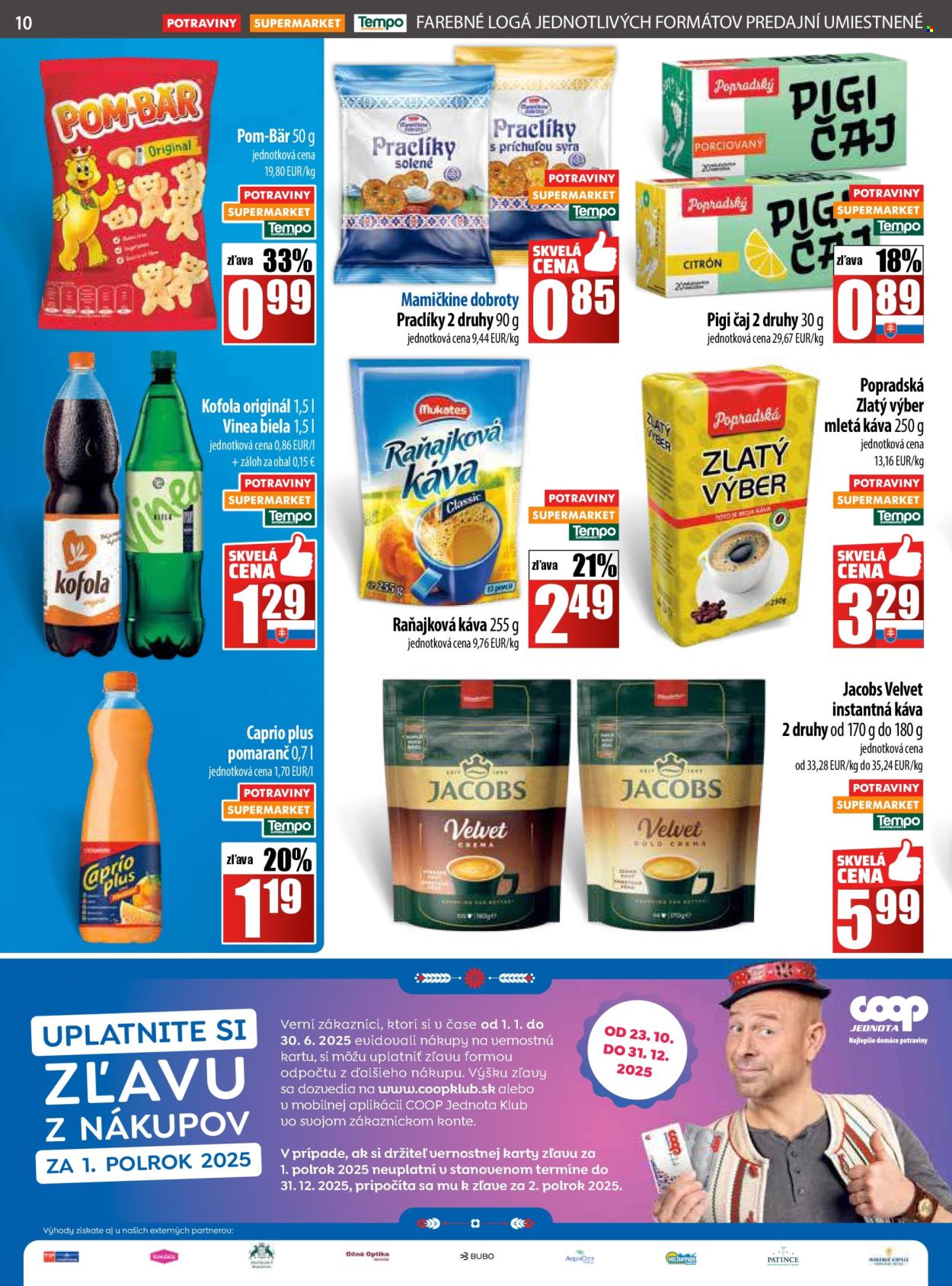 Leták COOP Jednota - 30.10.2025 - 5.11.2025. Strana 10