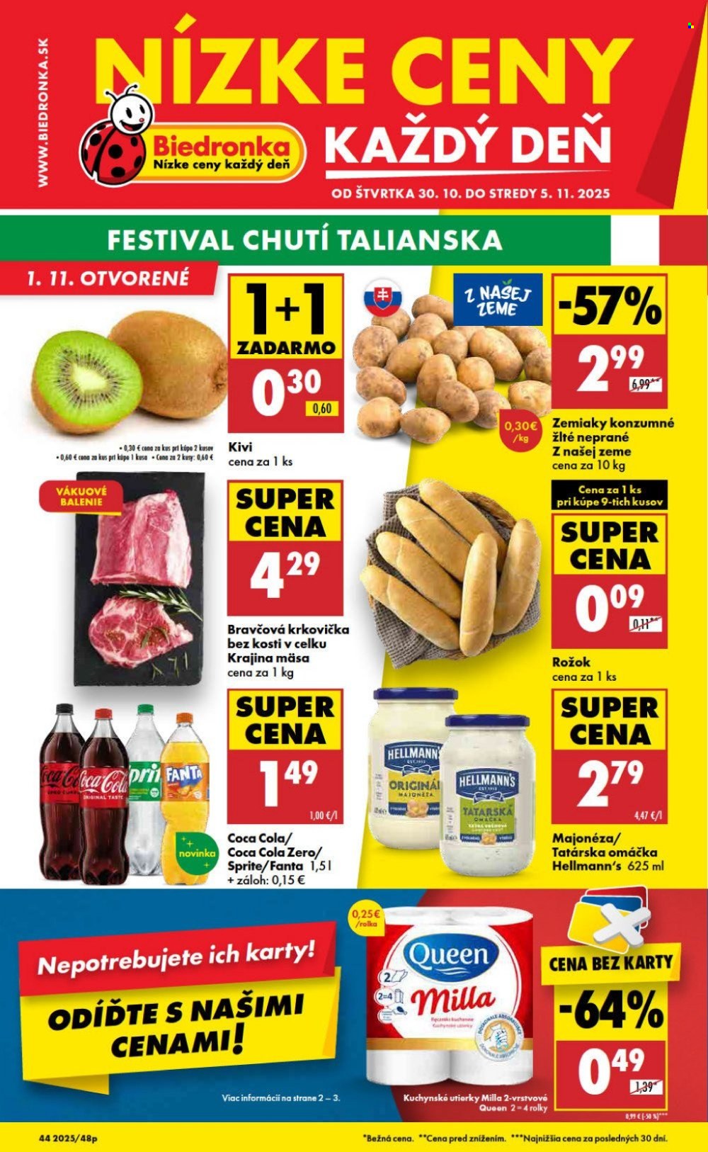 Leták Biedronka - 30.10.2025 - 5.11.2025. Strana 1