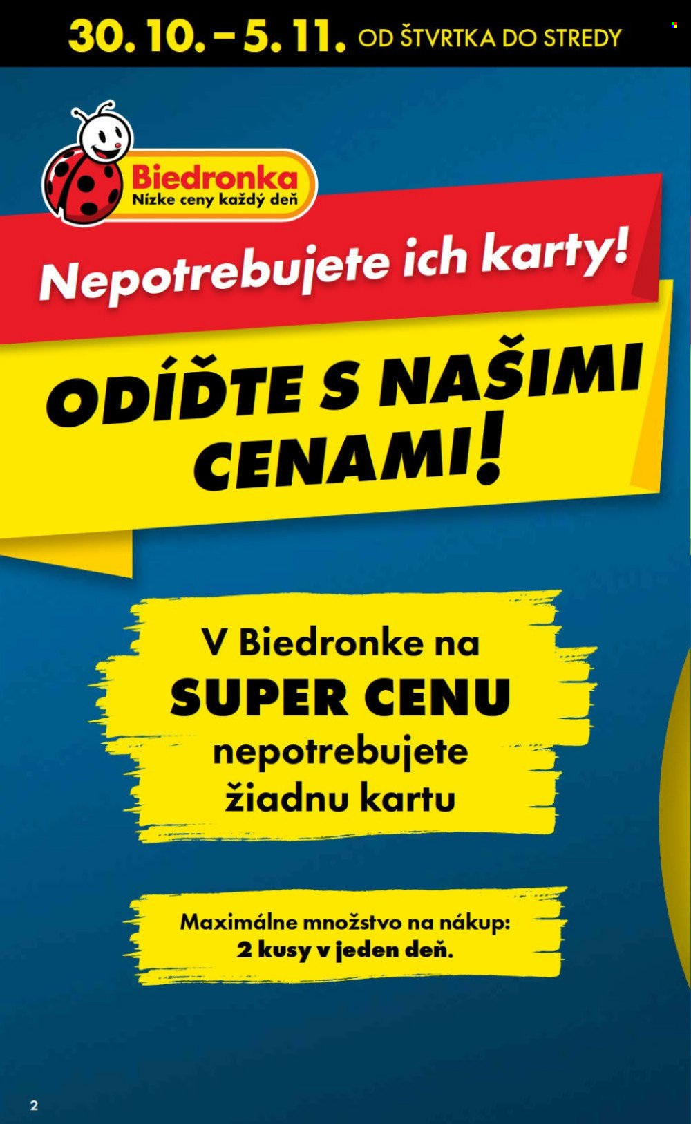 Leták Biedronka - 30.10.2025 - 5.11.2025. Strana 2