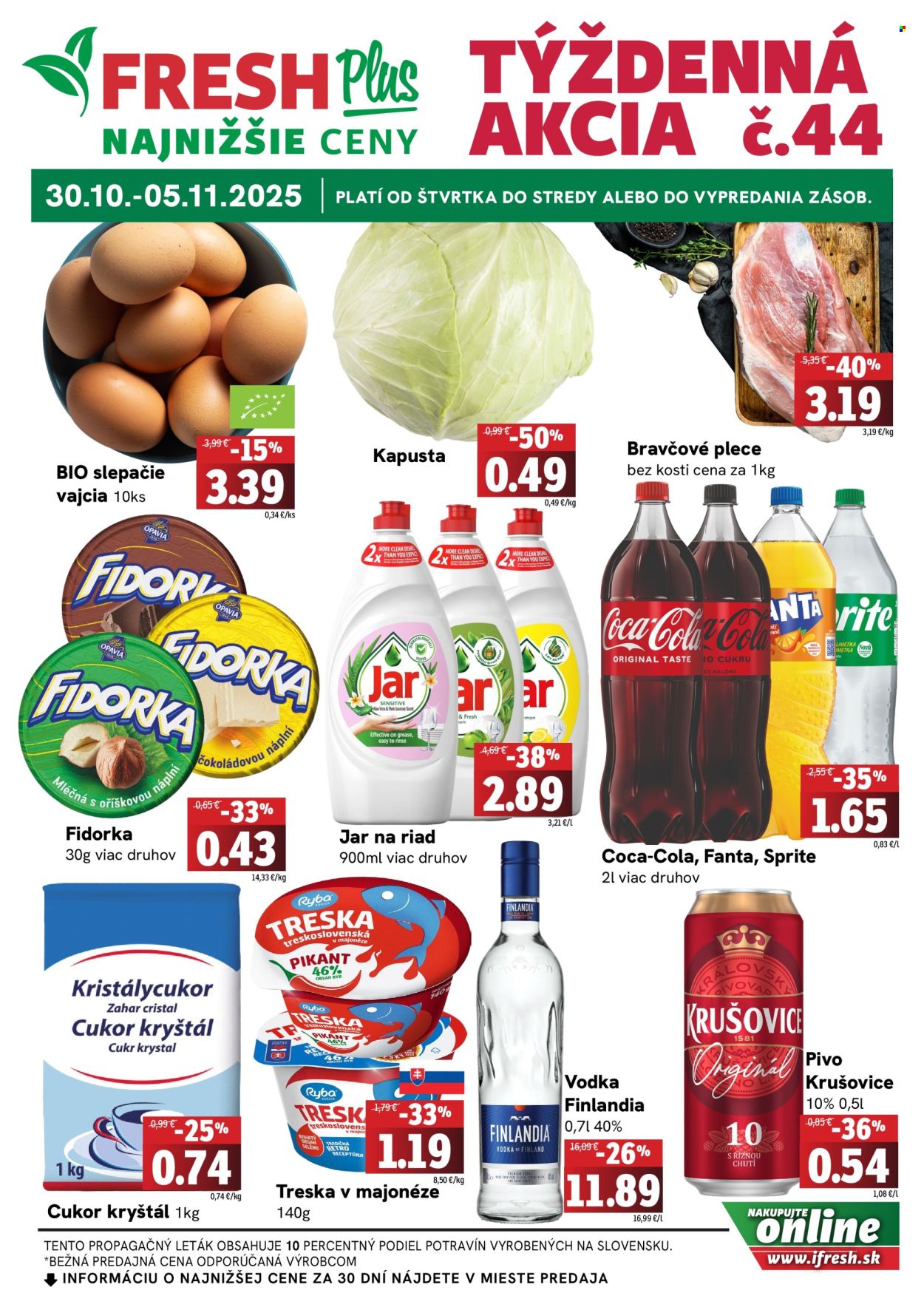 Leták FRESH - 30.10.2025 - 5.11.2025. Strana 1