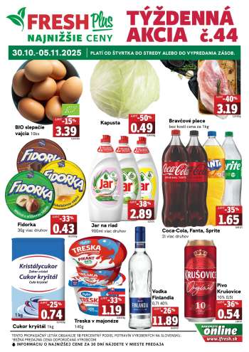 Leták FRESH - 30.10.2025 - 5.11.2025.