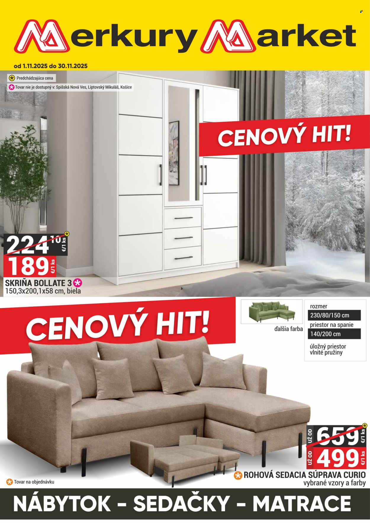 Leták Merkury Market - 1.11.2025 - 30.11.2025. Strana 1