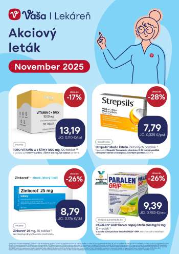 Leták Vaša lekáreň - 1.11.2025 - 30.11.2025.