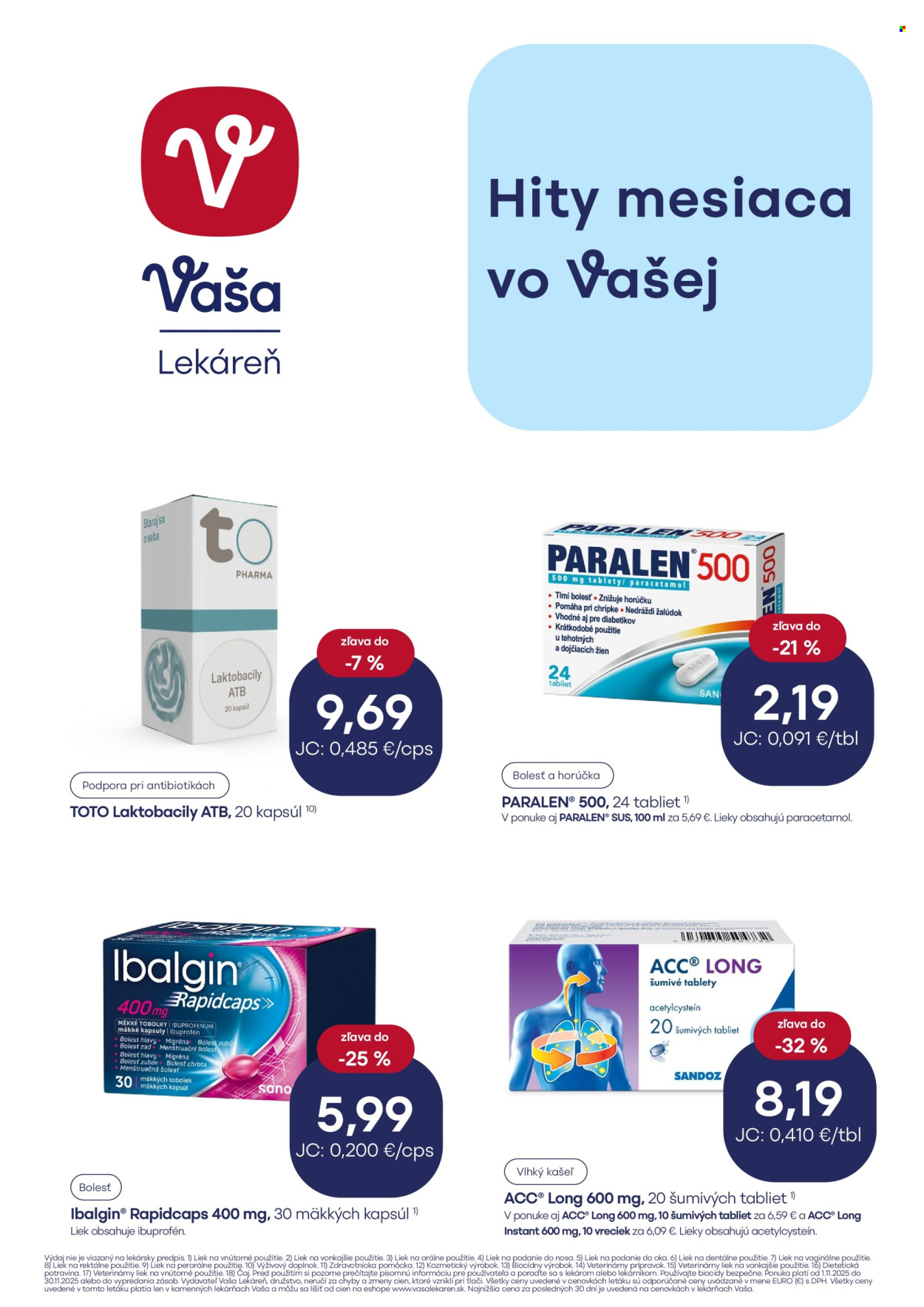 Leták Vaša lekáreň - 1.11.2025 - 30.11.2025. Strana 2