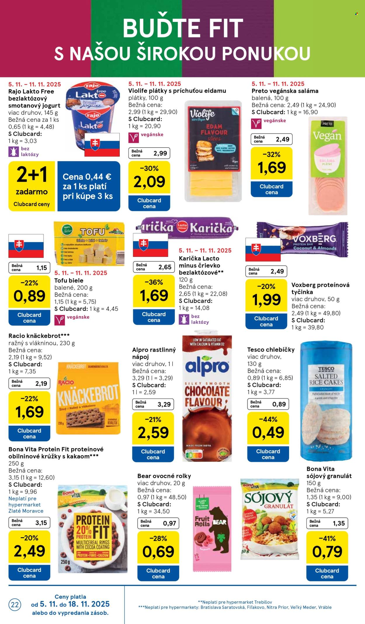 Leták TESCO - 5.11.2025 - 11.11.2025. Strana 22