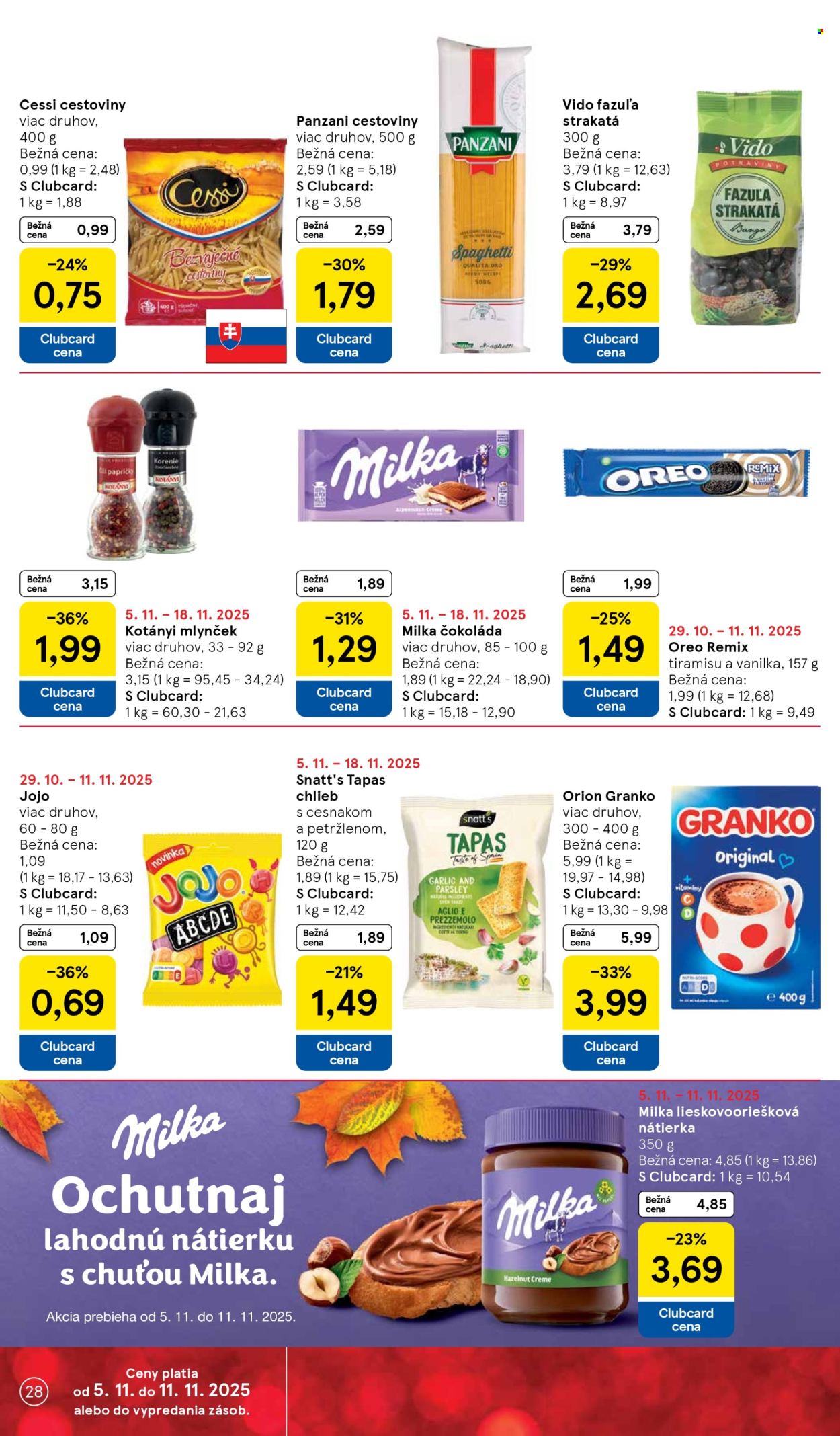 Leták TESCO - 5.11.2025 - 11.11.2025. Strana 28
