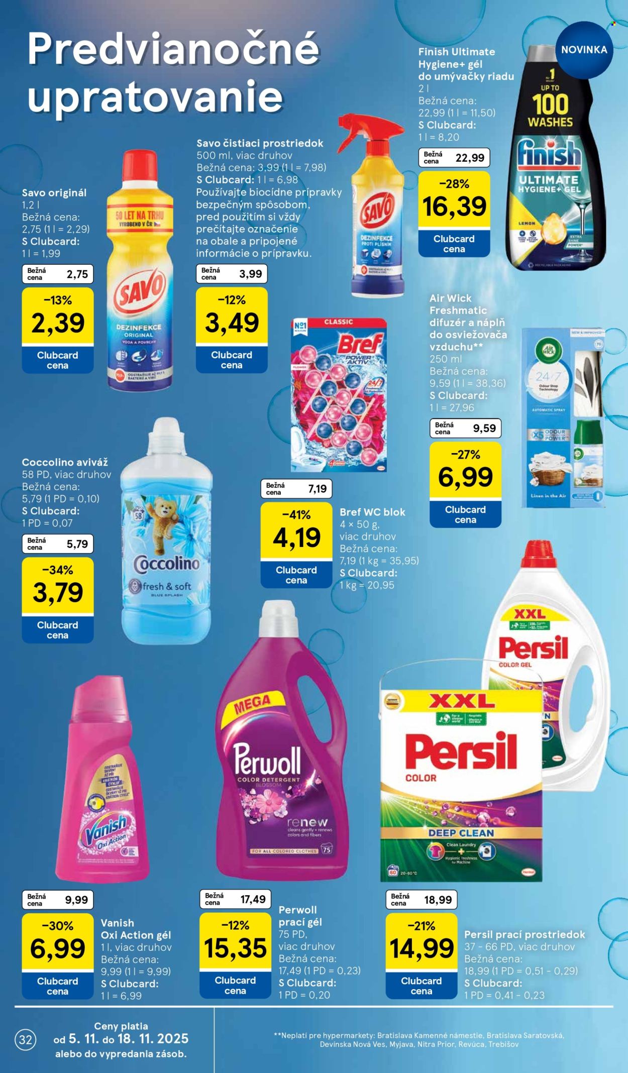 Leták TESCO - 5.11.2025 - 11.11.2025. Strana 32