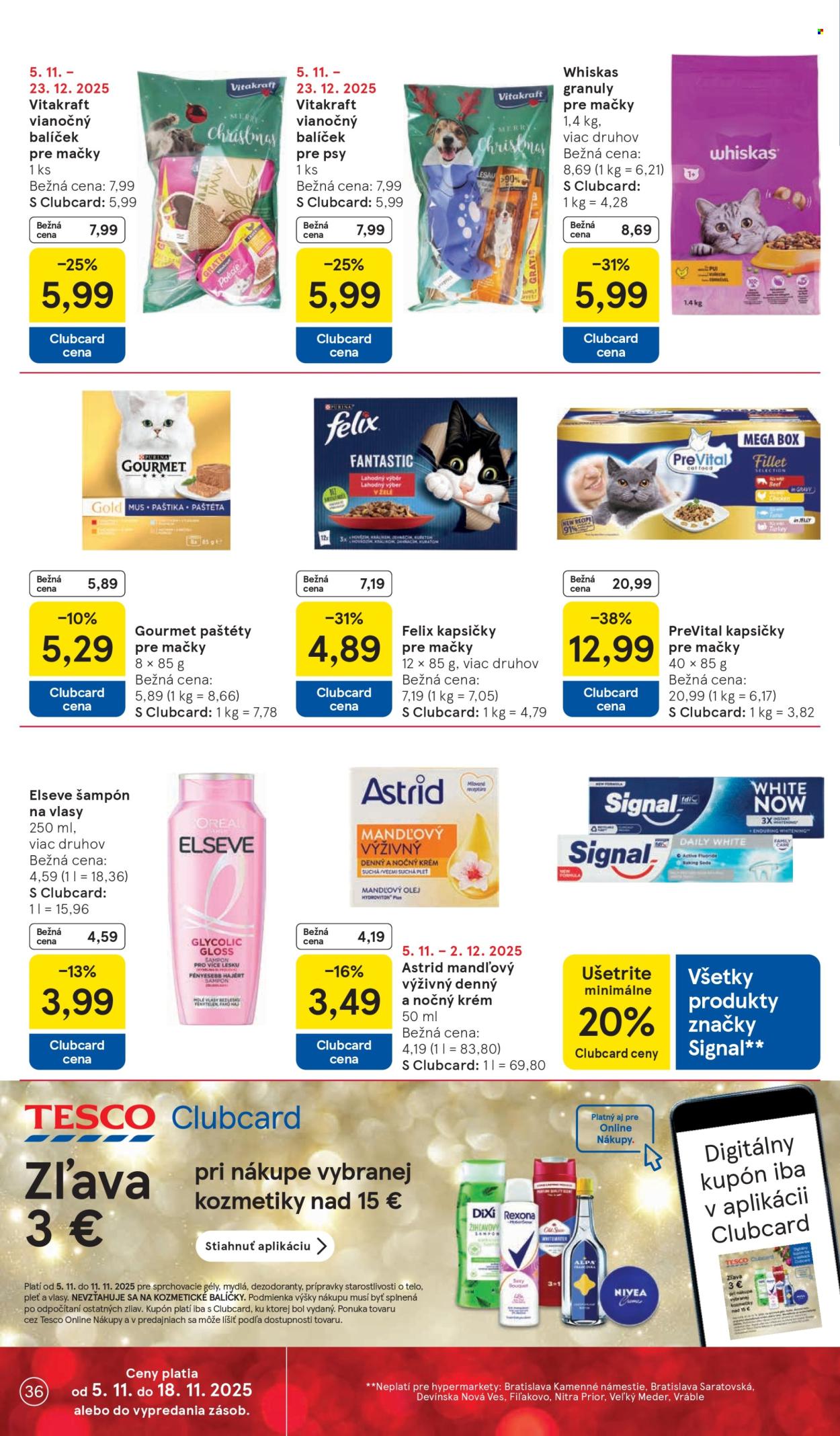 Leták TESCO - 5.11.2025 - 11.11.2025. Strana 36