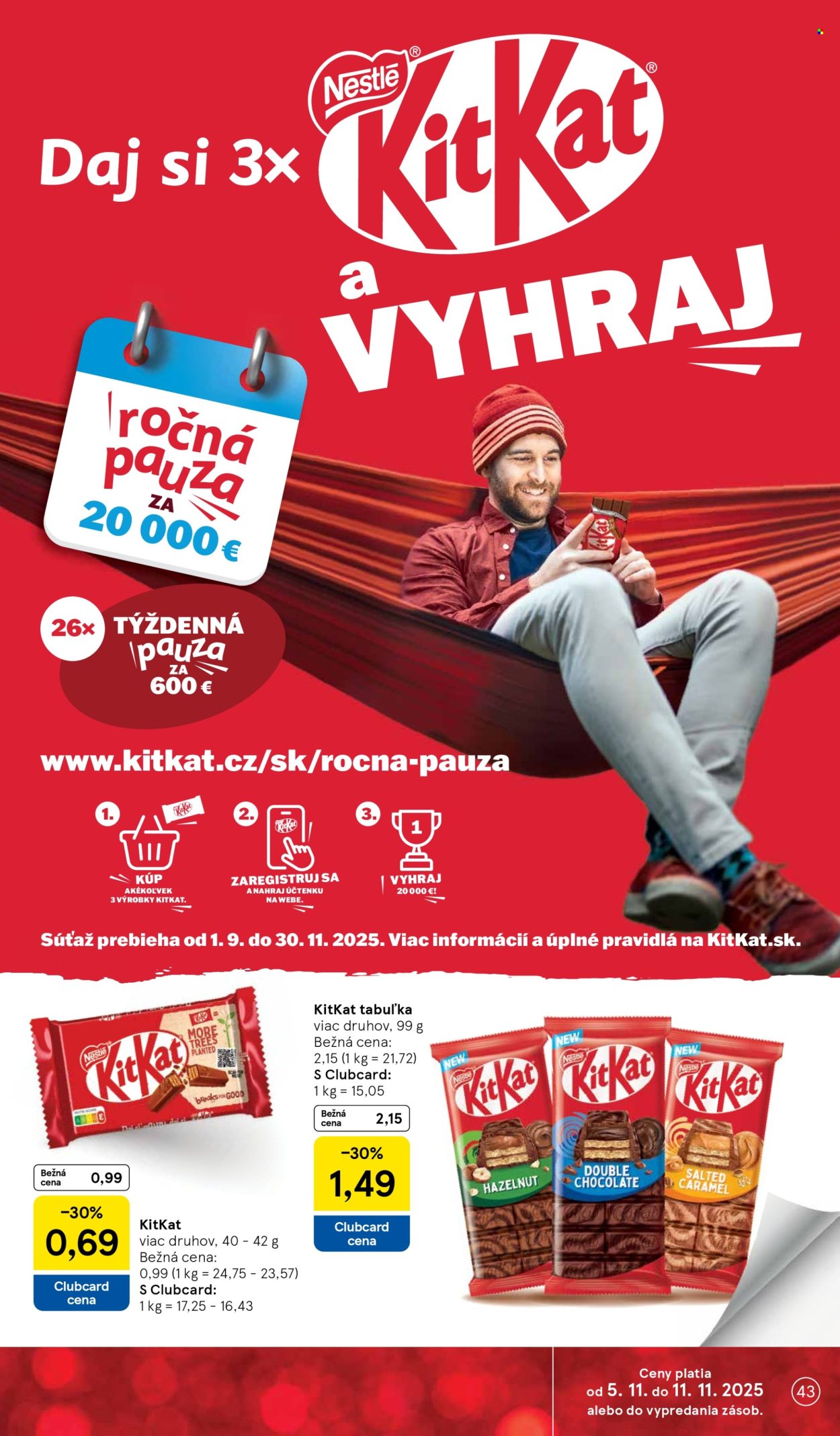 Leták TESCO - 5.11.2025 - 11.11.2025. Strana 43