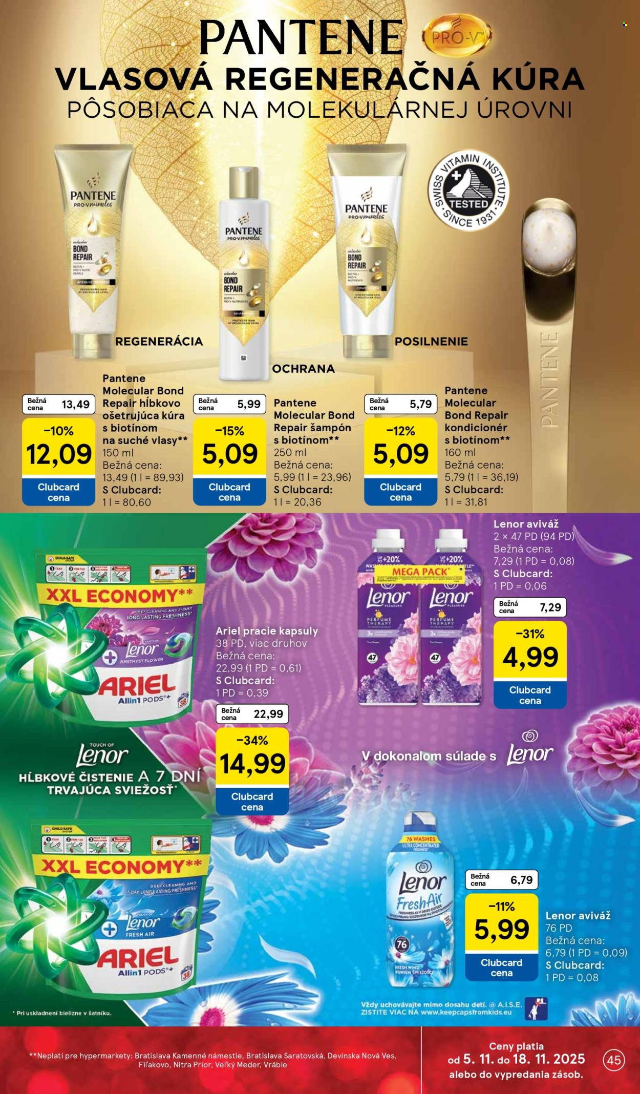 Leták TESCO - 5.11.2025 - 11.11.2025. Strana 45
