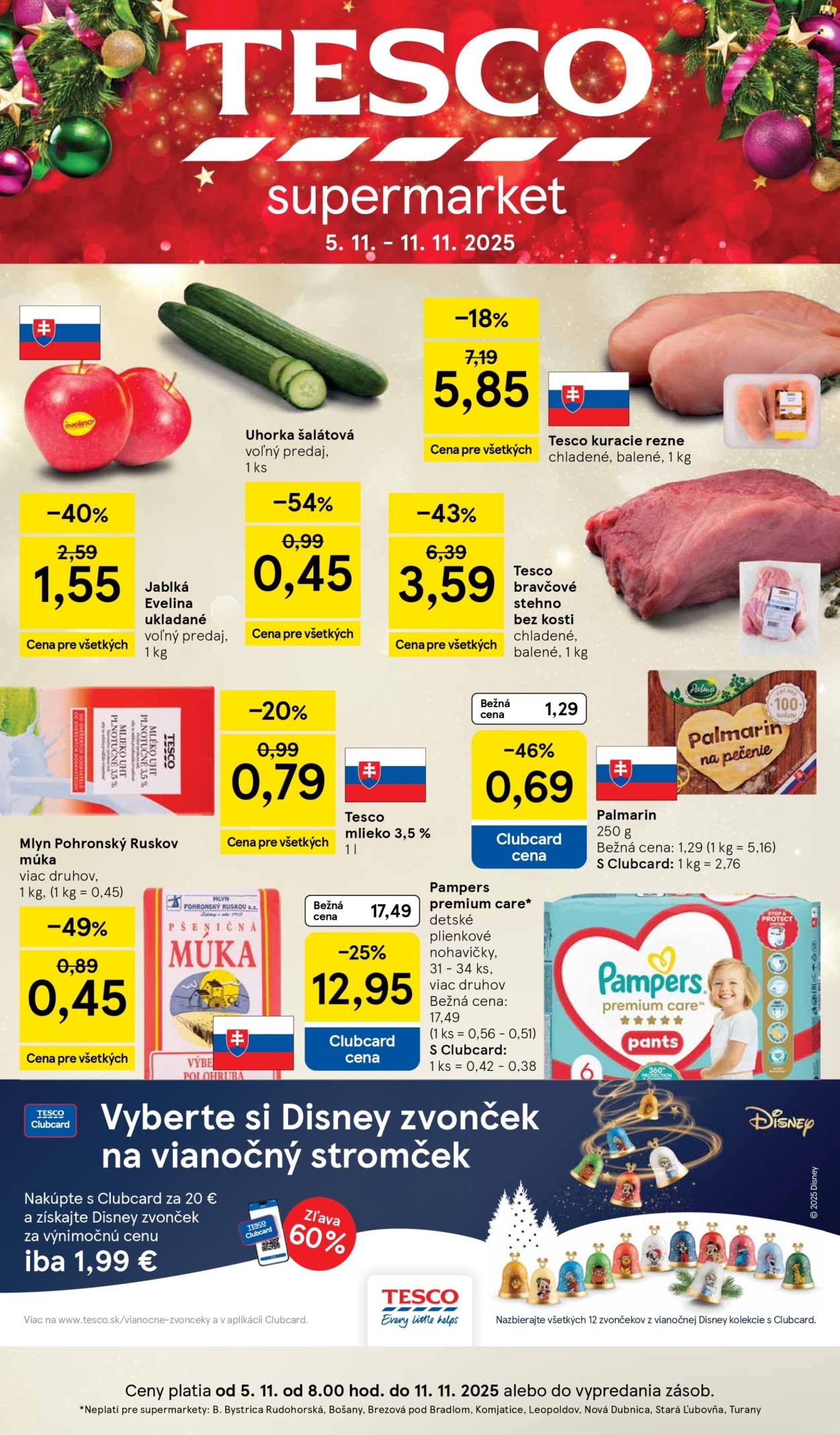 Leták TESCO supermarket - 5.11.2025 - 11.11.2025. Strana 1