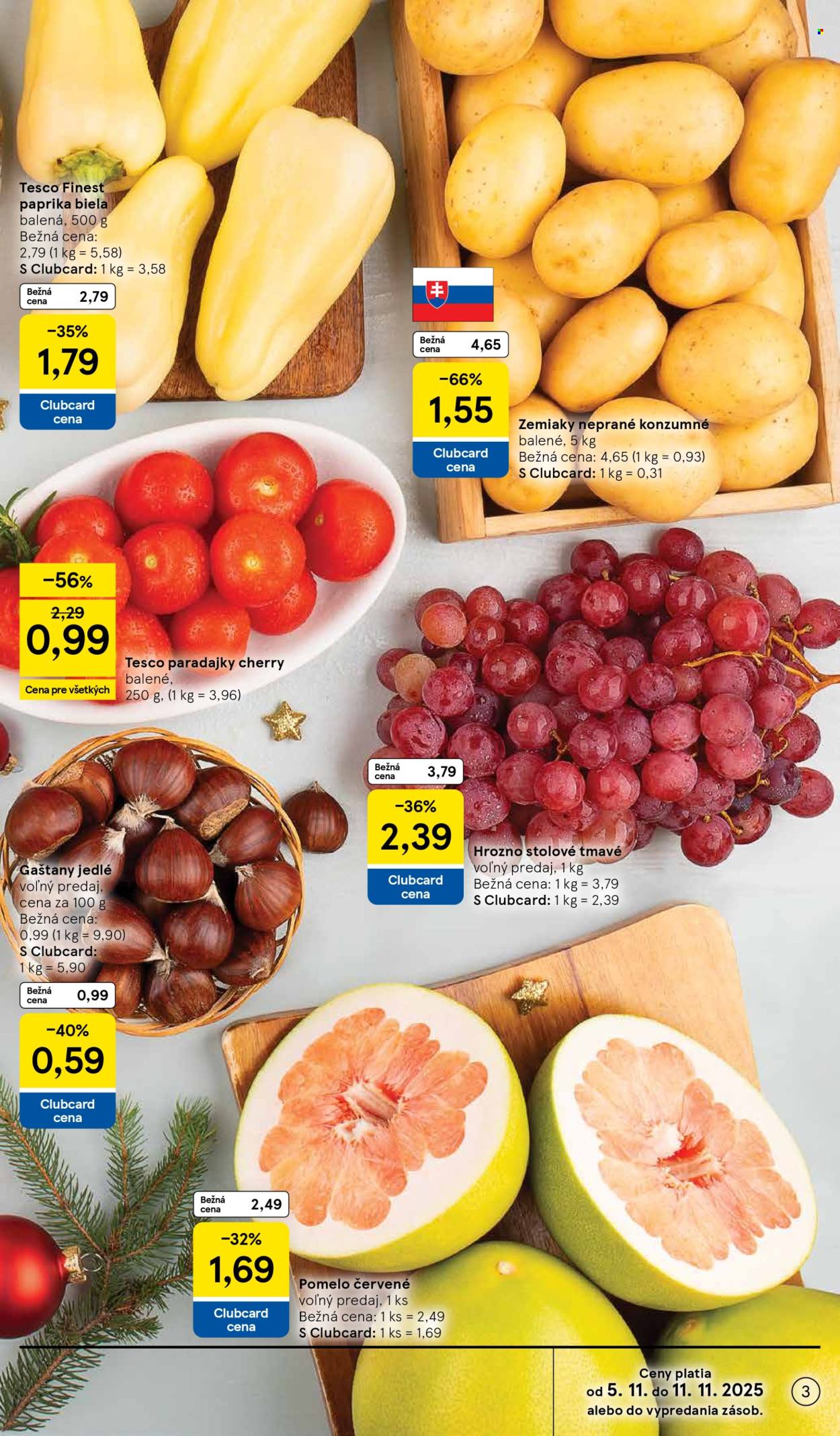 Leták TESCO supermarket - 5.11.2025 - 11.11.2025. Strana 3