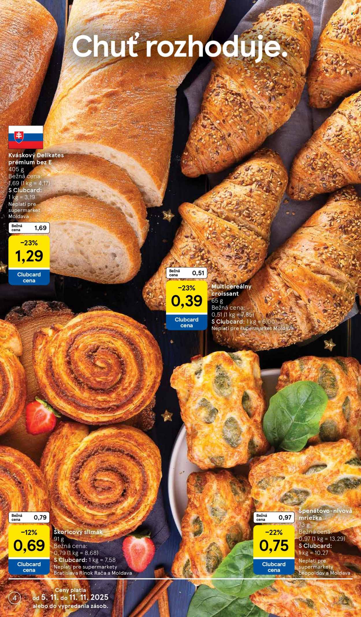 Leták TESCO supermarket - 5.11.2025 - 11.11.2025. Strana 4