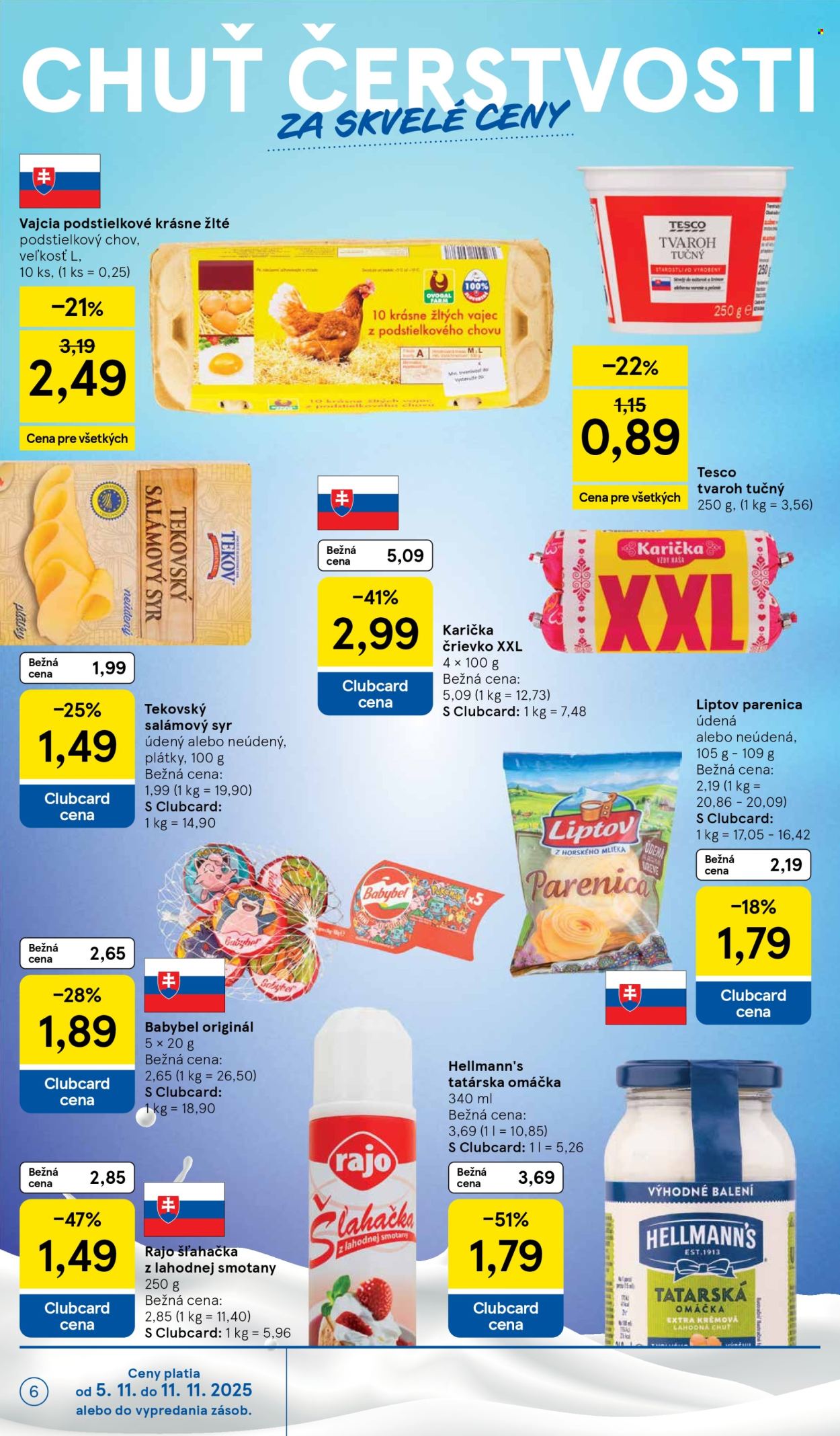 Leták TESCO supermarket - 5.11.2025 - 11.11.2025. Strana 6