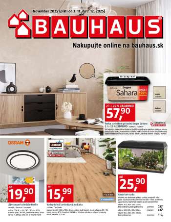 Leták Bauhaus - 3.11.2025 - 7.12.2025.