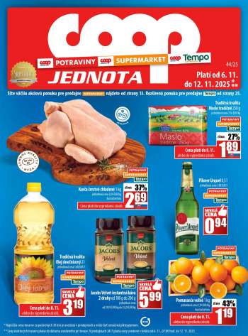 Leták COOP Jednota - 6.11.2025 - 12.11.2025.