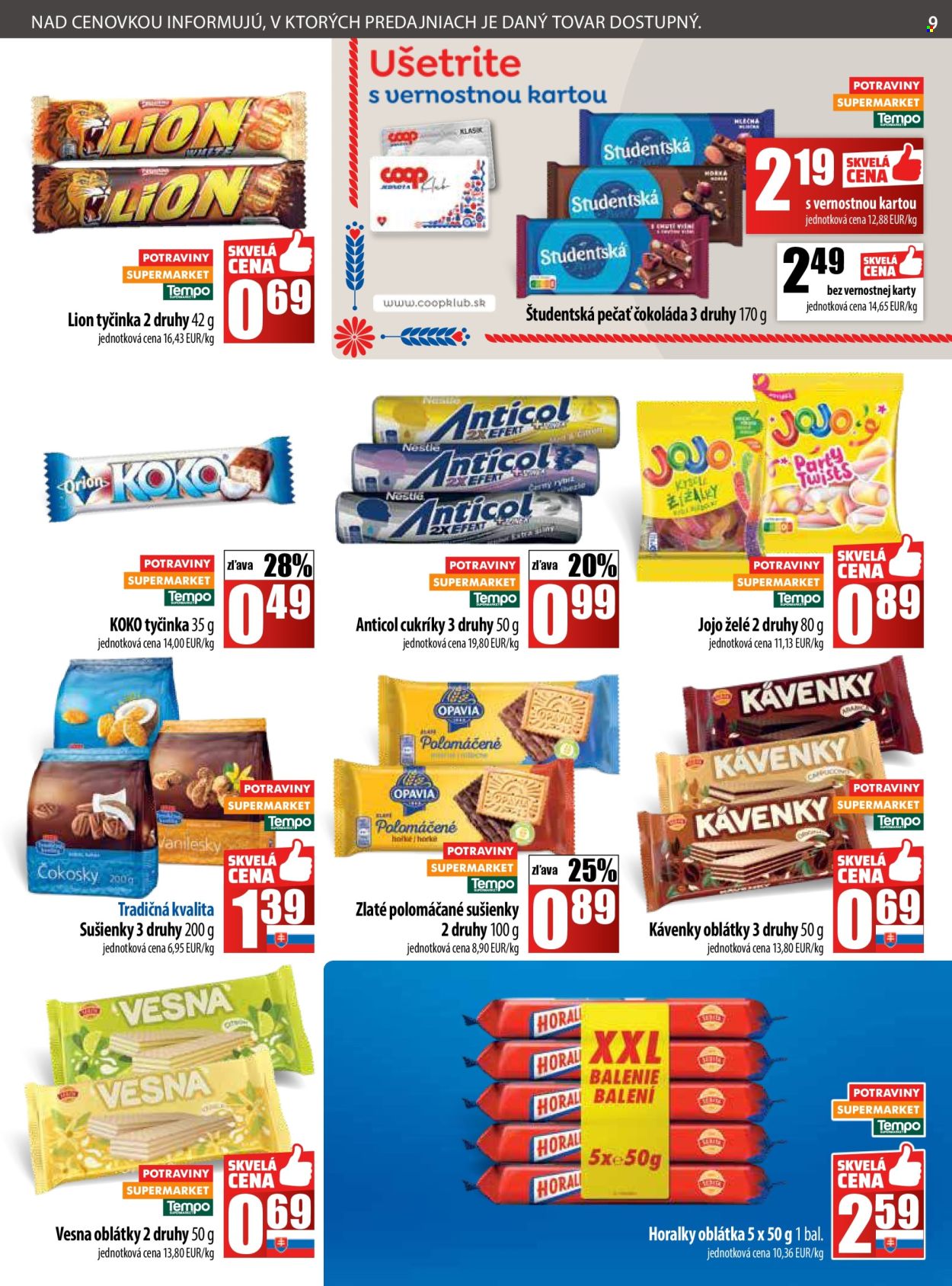 Leták COOP Jednota - 6.11.2025 - 12.11.2025. Strana 9