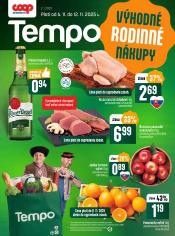 Leták COOP Jednota - 6.11.2025 - 12.11.2025.