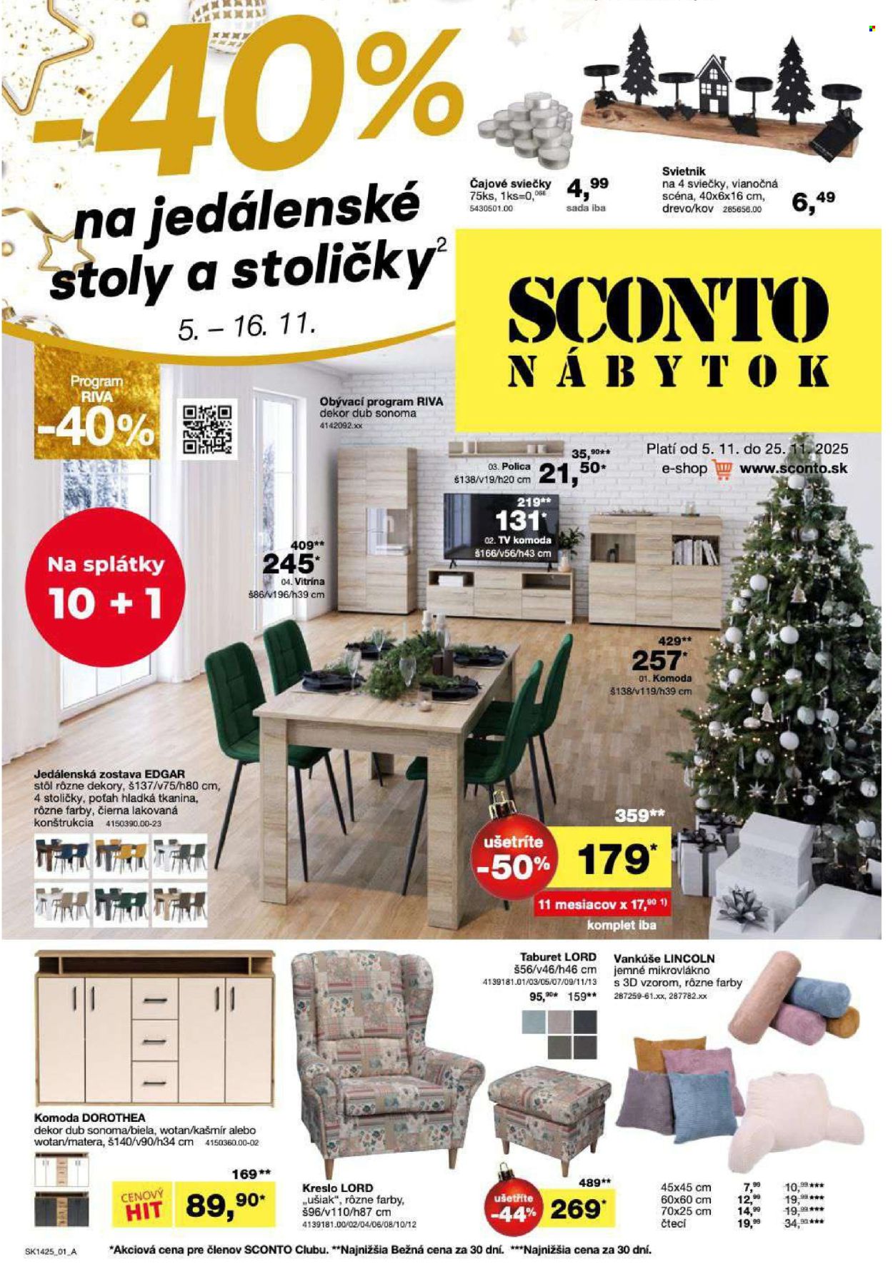 Leták Sconto nábytok - 5.11.2025 - 25.11.2025. Strana 1