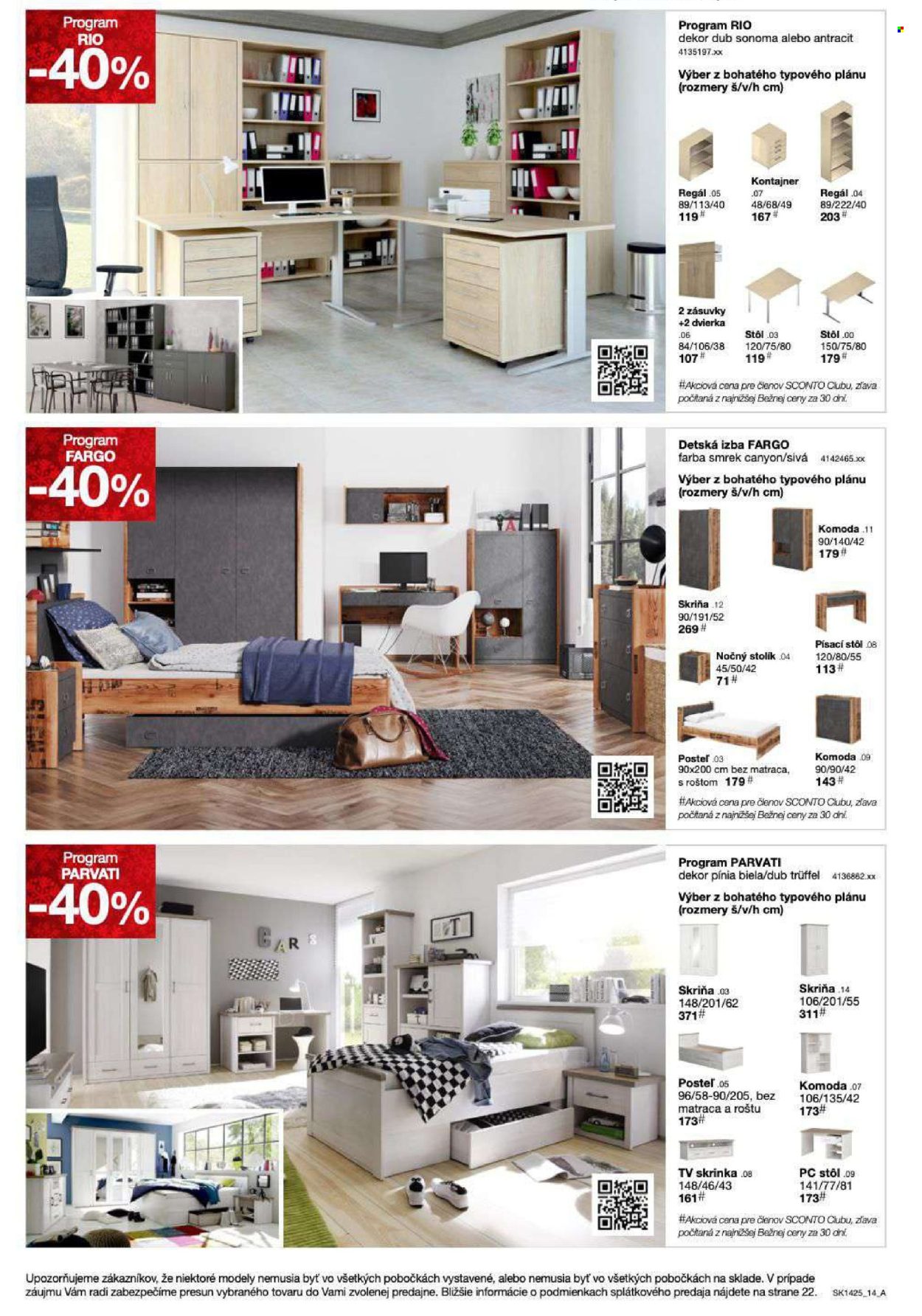 Leták Sconto nábytok - 5.11.2025 - 25.11.2025. Strana 14