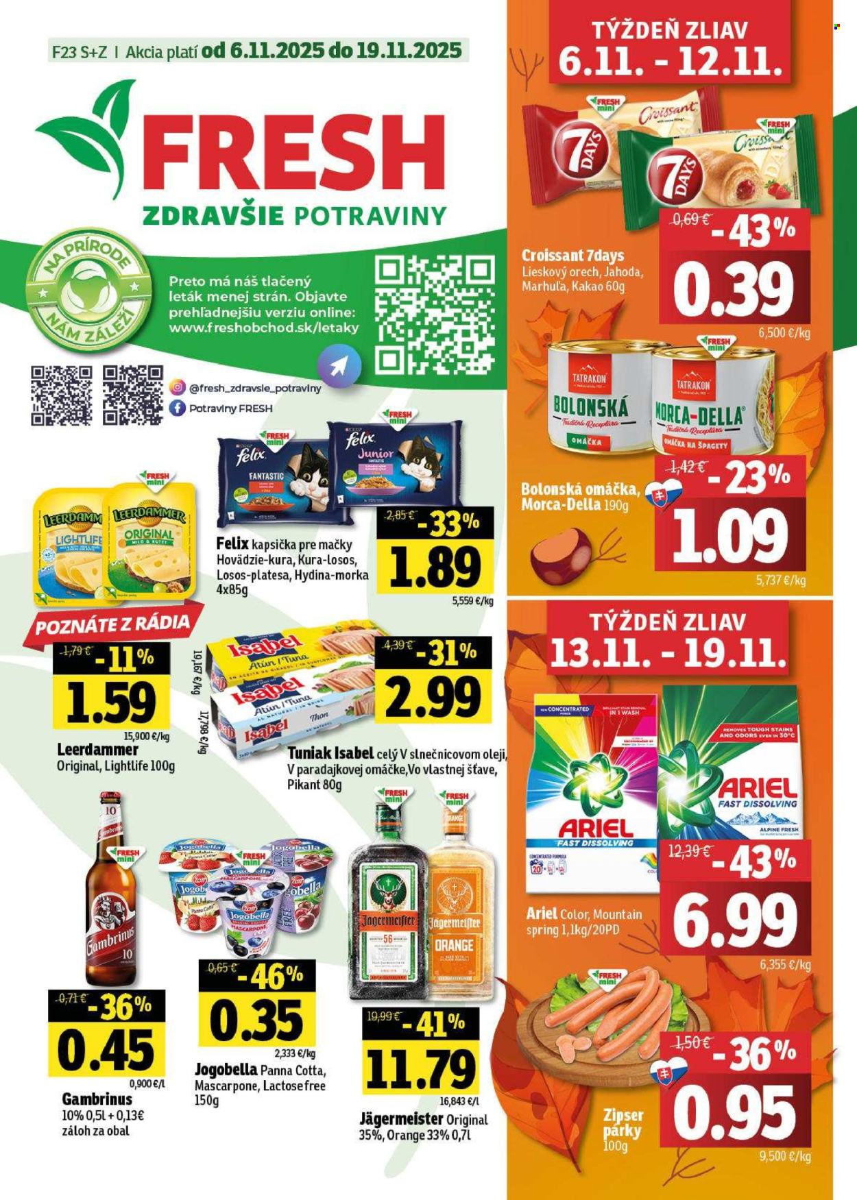 Leták FRESH - 6.11.2025 - 19.11.2025. Strana 1