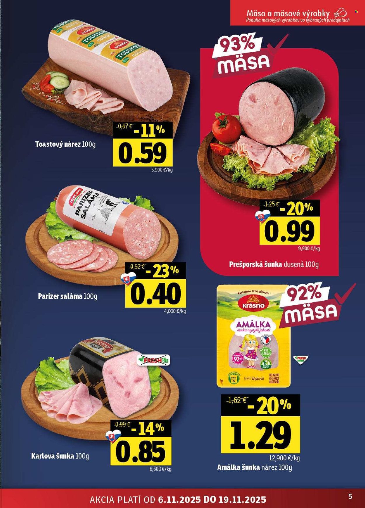 Leták FRESH - 6.11.2025 - 19.11.2025. Strana 5