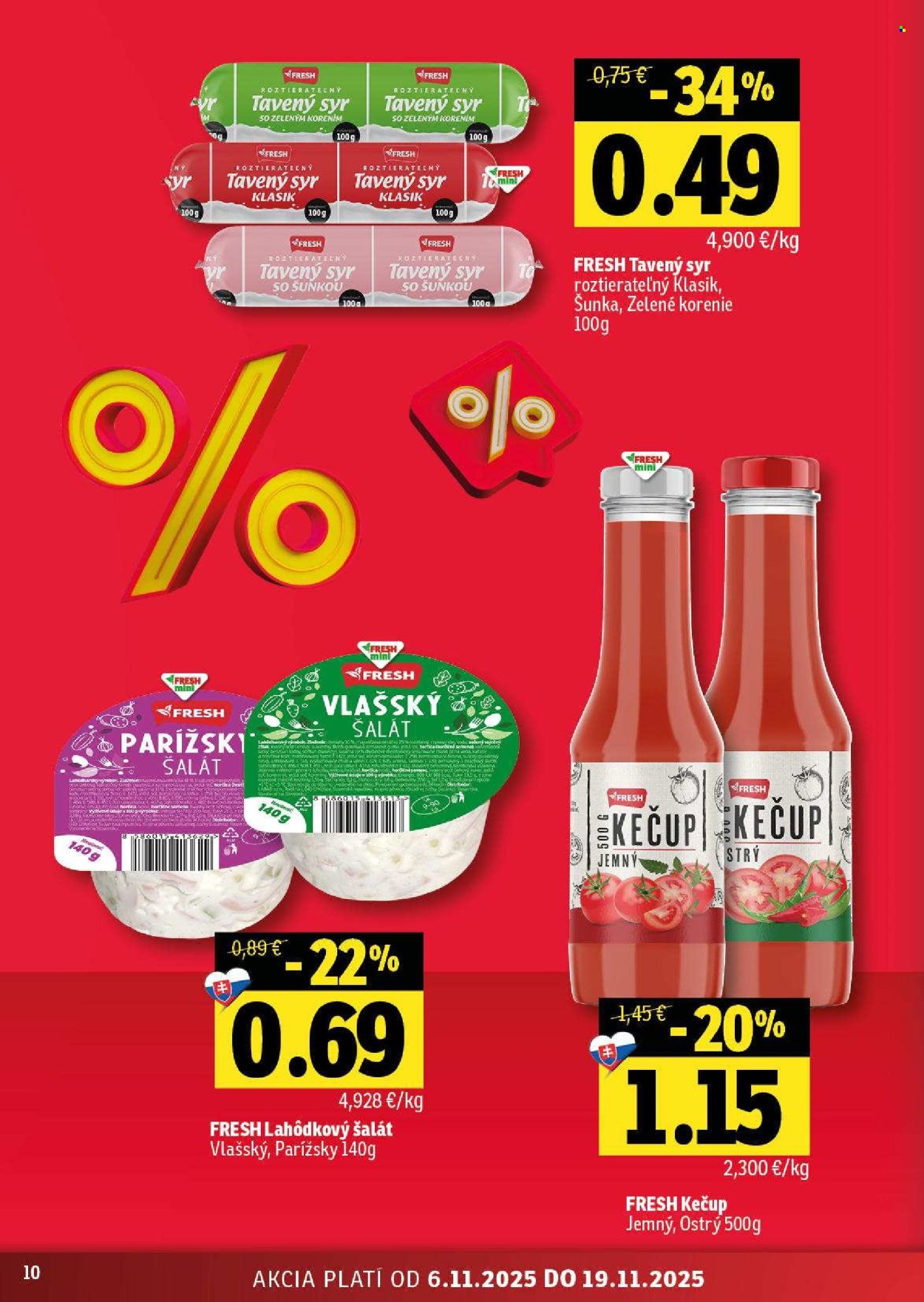 Leták FRESH - 6.11.2025 - 19.11.2025. Strana 10