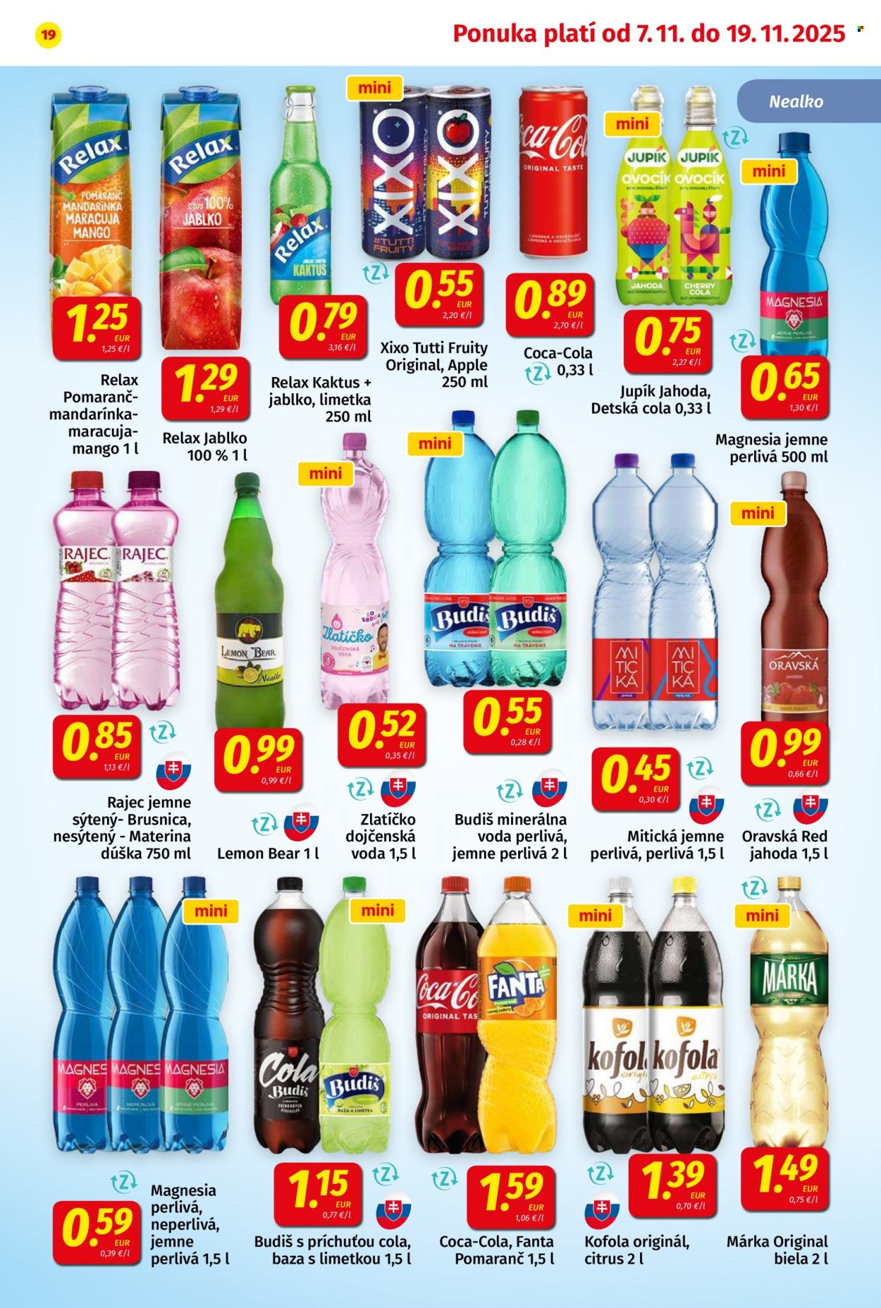 Leták Potraviny KORUNA - 7.11.2025 - 19.11.2025. Strana 19