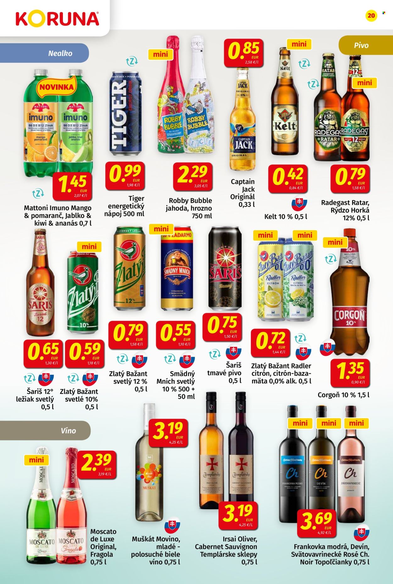 Leták Potraviny KORUNA - 7.11.2025 - 19.11.2025. Strana 20