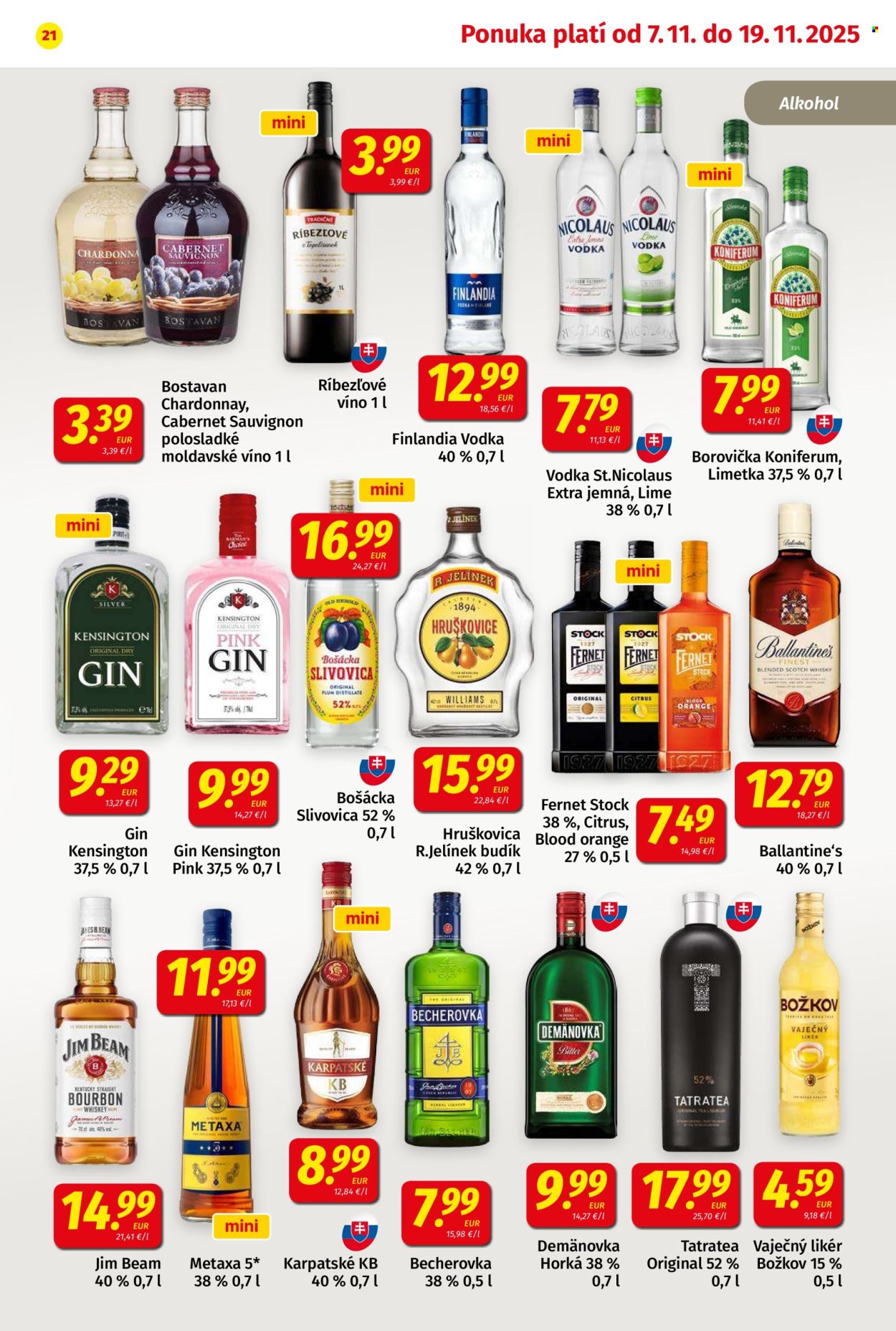 Leták Potraviny KORUNA - 7.11.2025 - 19.11.2025. Strana 21