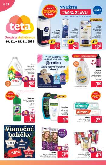 Leták Teta drogerie - 10.11.2025 - 19.11.2025.