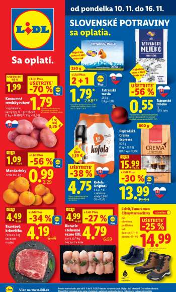 Leták Lidl - 10.11.2025 - 16.11.2025.